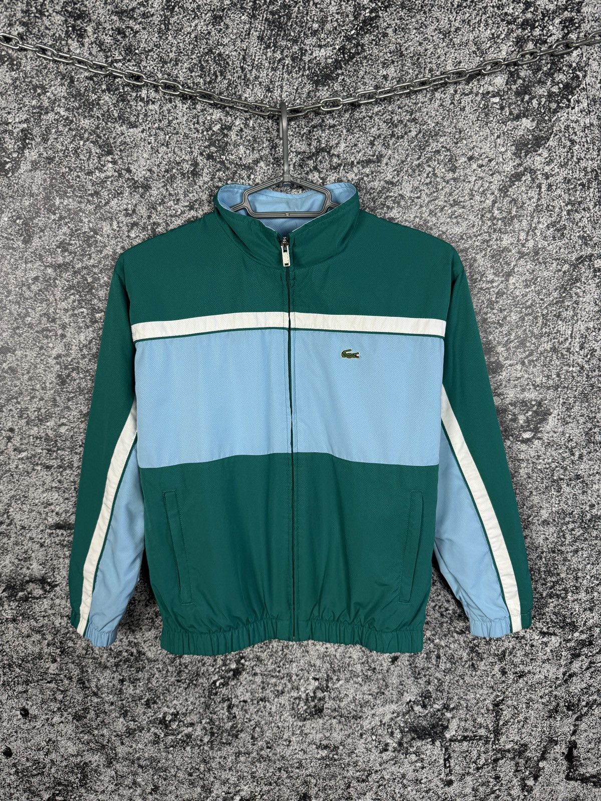 Lacoste Boys Lacoste Sport Zip Up Track Jacket Vintage Kids 158cm Size US XXS / EU 40 - 1 Thumbnail