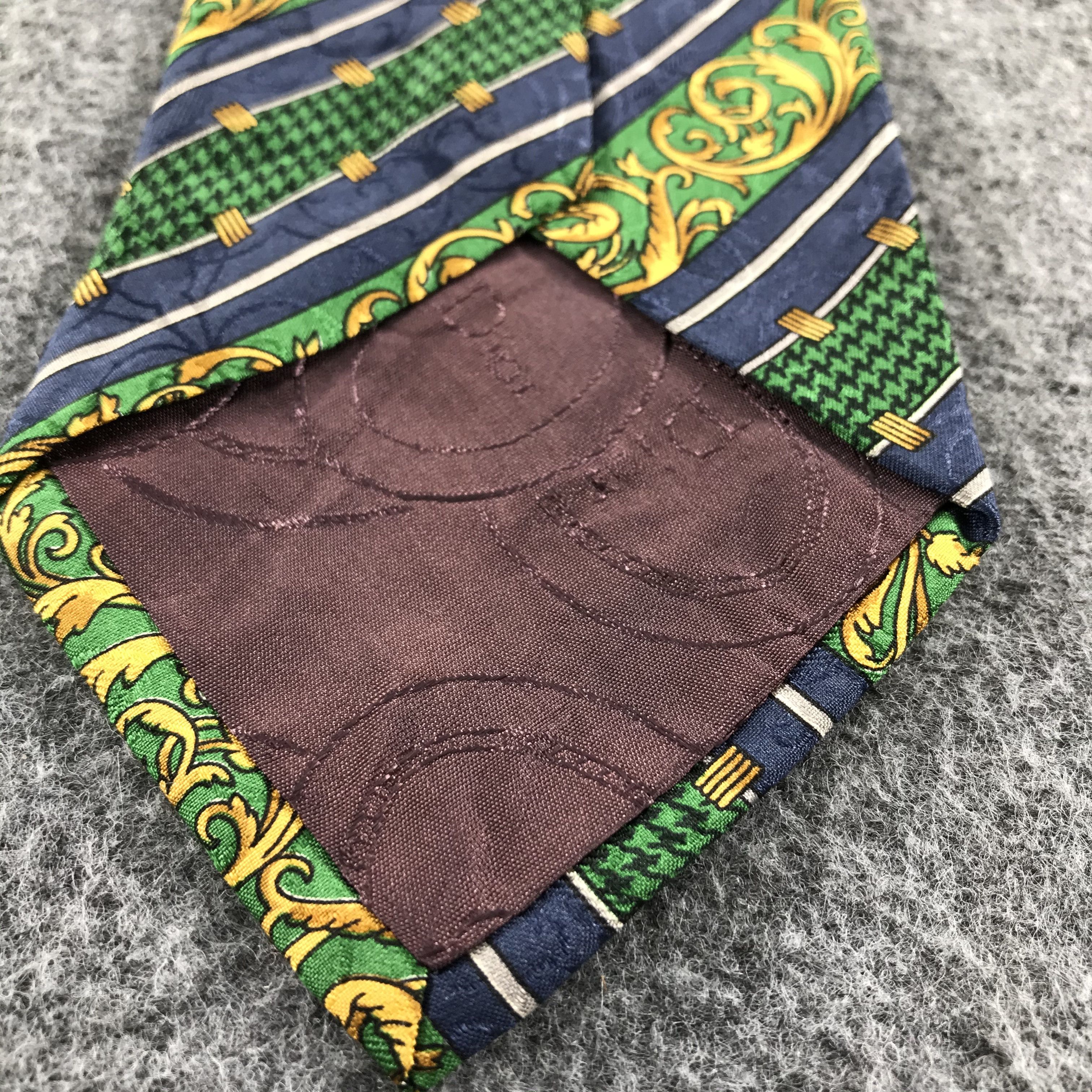 Christian Dior Monsieur × Vintage Vintage Christian Dior Monsieur Baroque Silk Neck Ties T33 Size ONE SIZE - 6 Thumbnail
