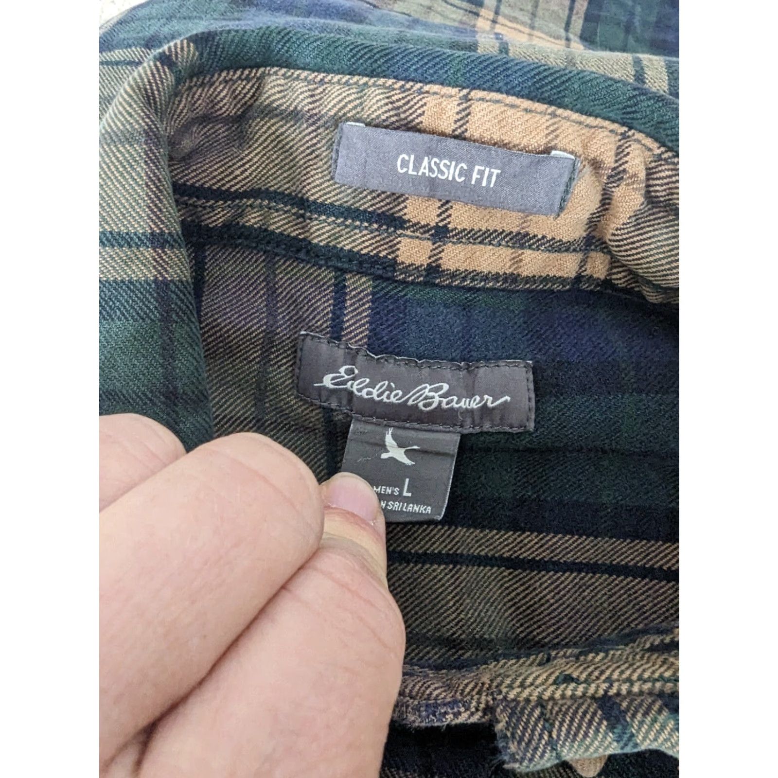 Eddie Bauer Eddie Bauer Button-Up Shirt Mens Large Plaid Flannel Classic Fit Button-Down Casual Outdoor Size US L / EU 52-54 / 3 - 3 Thumbnail