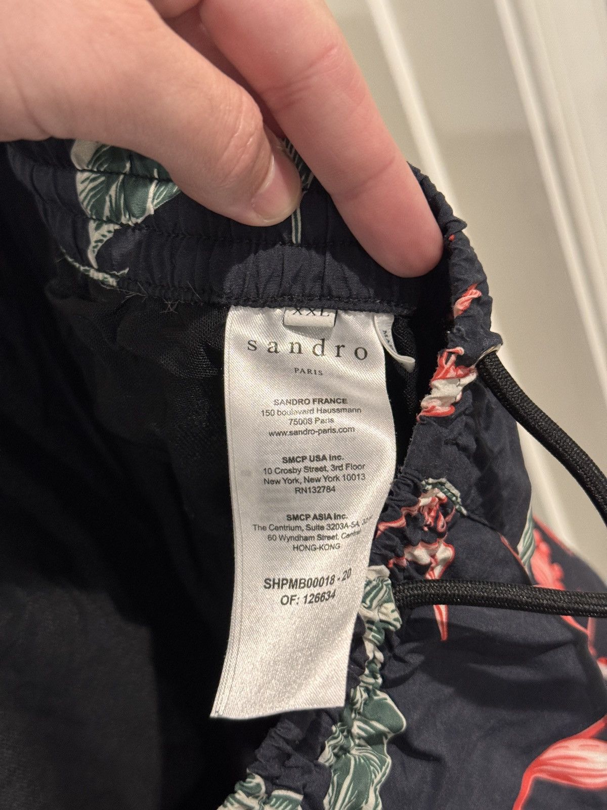 Sandro Sandro Mens Floral Blue Swim Trunks Size XXL (fits 32-36) Size US 34 / EU 50 - 8 Thumbnail