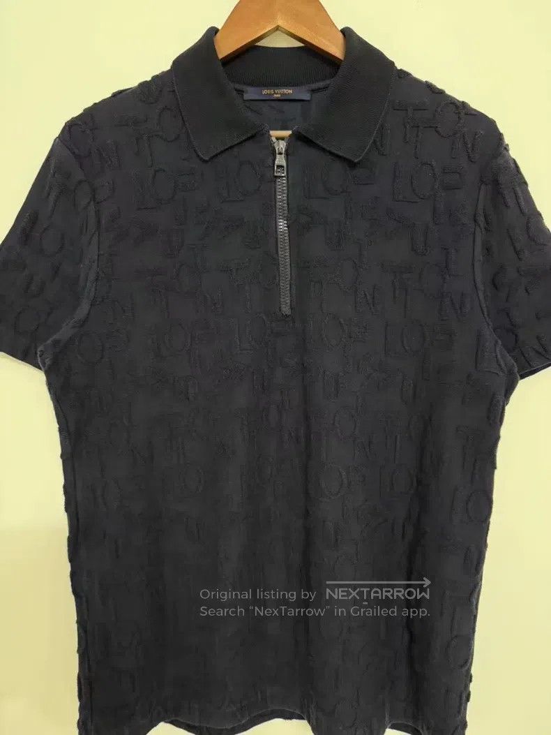 Louis Vuitton Louis Vuitton Black full monogram polo short sleeve Size US S / EU 44-46 / 1 - 2 Thumbnail