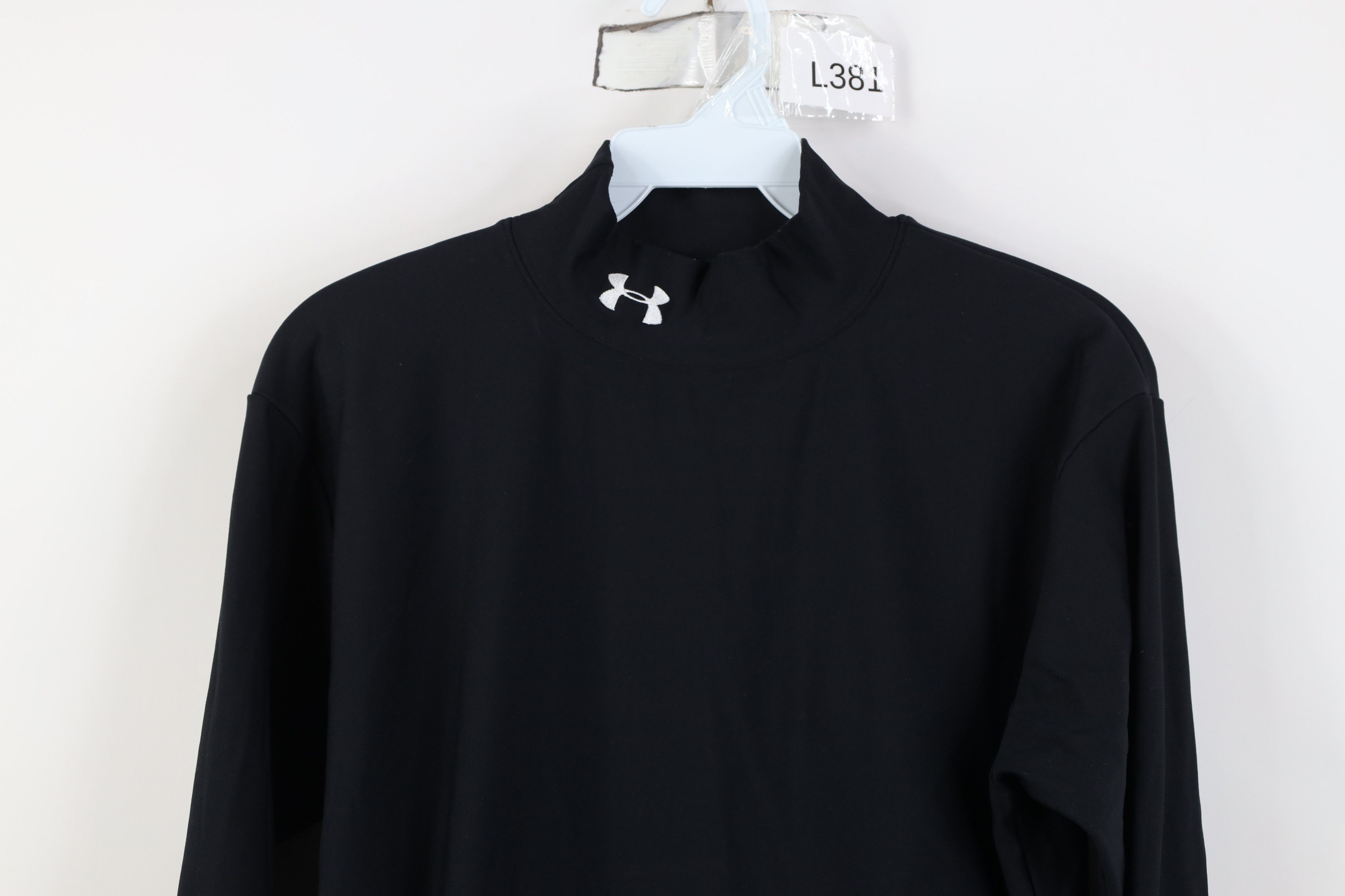 Under Armour Vintage Under Armour Compression Mock Neck T-Shirt Black Size US L / EU 52-54 / 3 - 2 Thumbnail