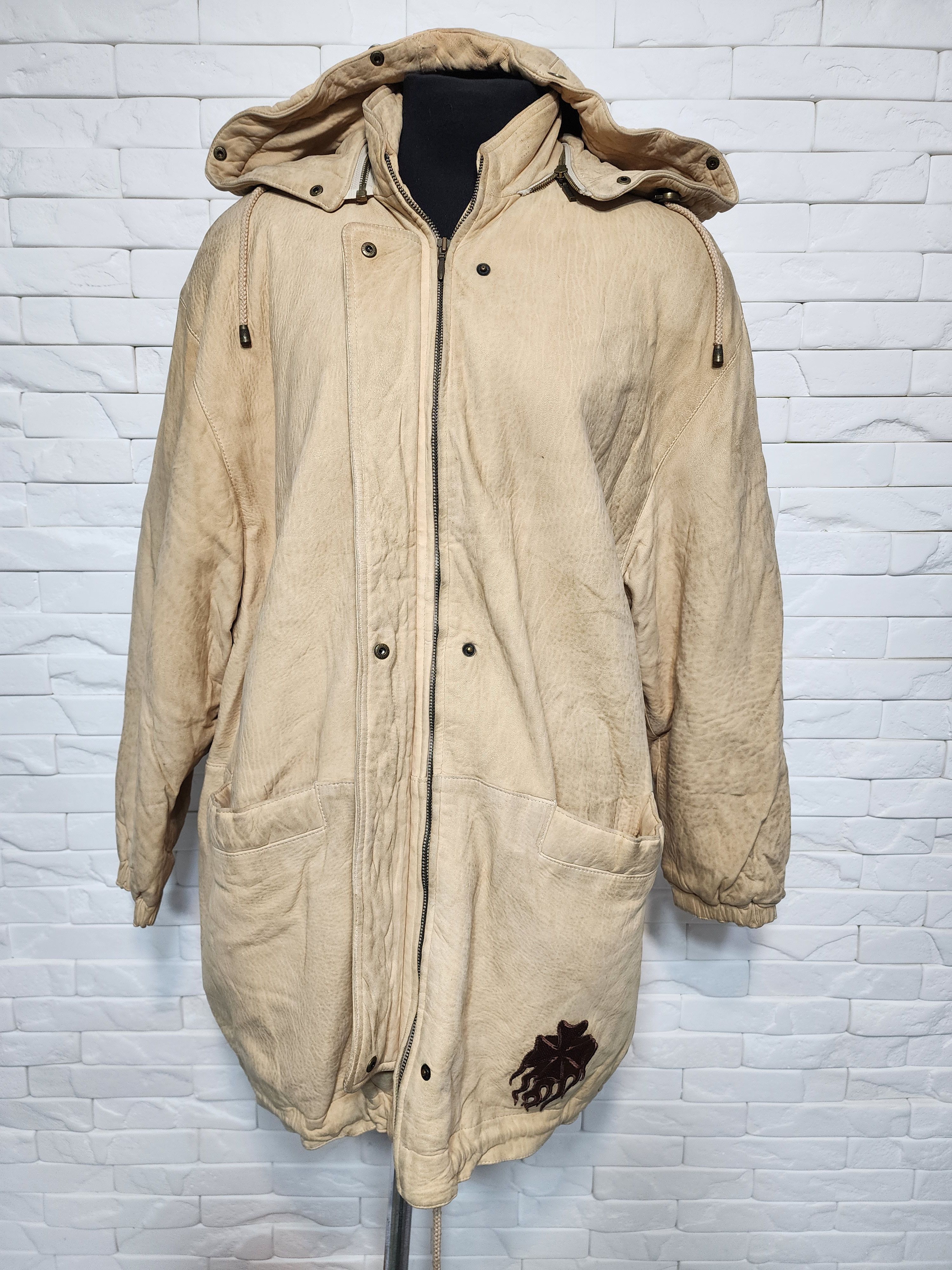 Genuine Leather Yellow Leather Hooded Jacket: Women's Leather Coat Size 3XL / US 20-22 - 7 Thumbnail