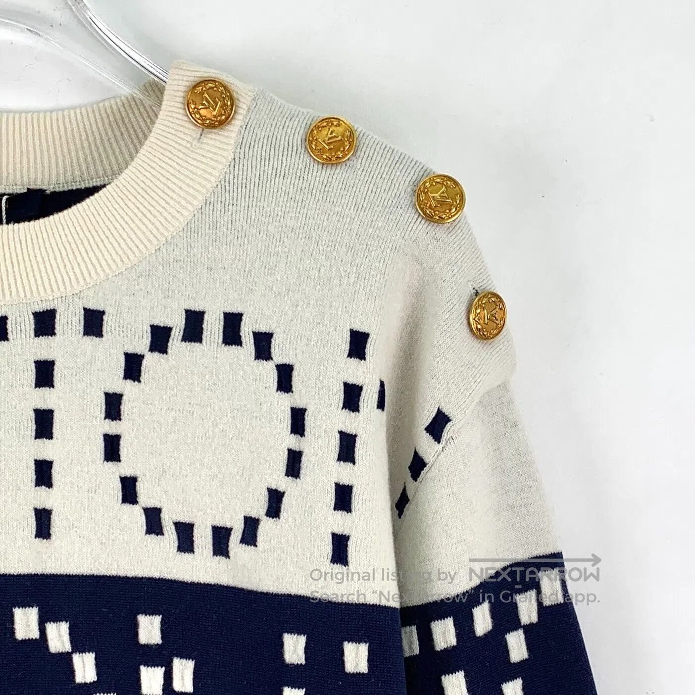Louis Vuitton Louis Vuitton Multicolor Logo Lettering Embroidered Cashme Size US XS / EU 42 / 0 - 3 Thumbnail