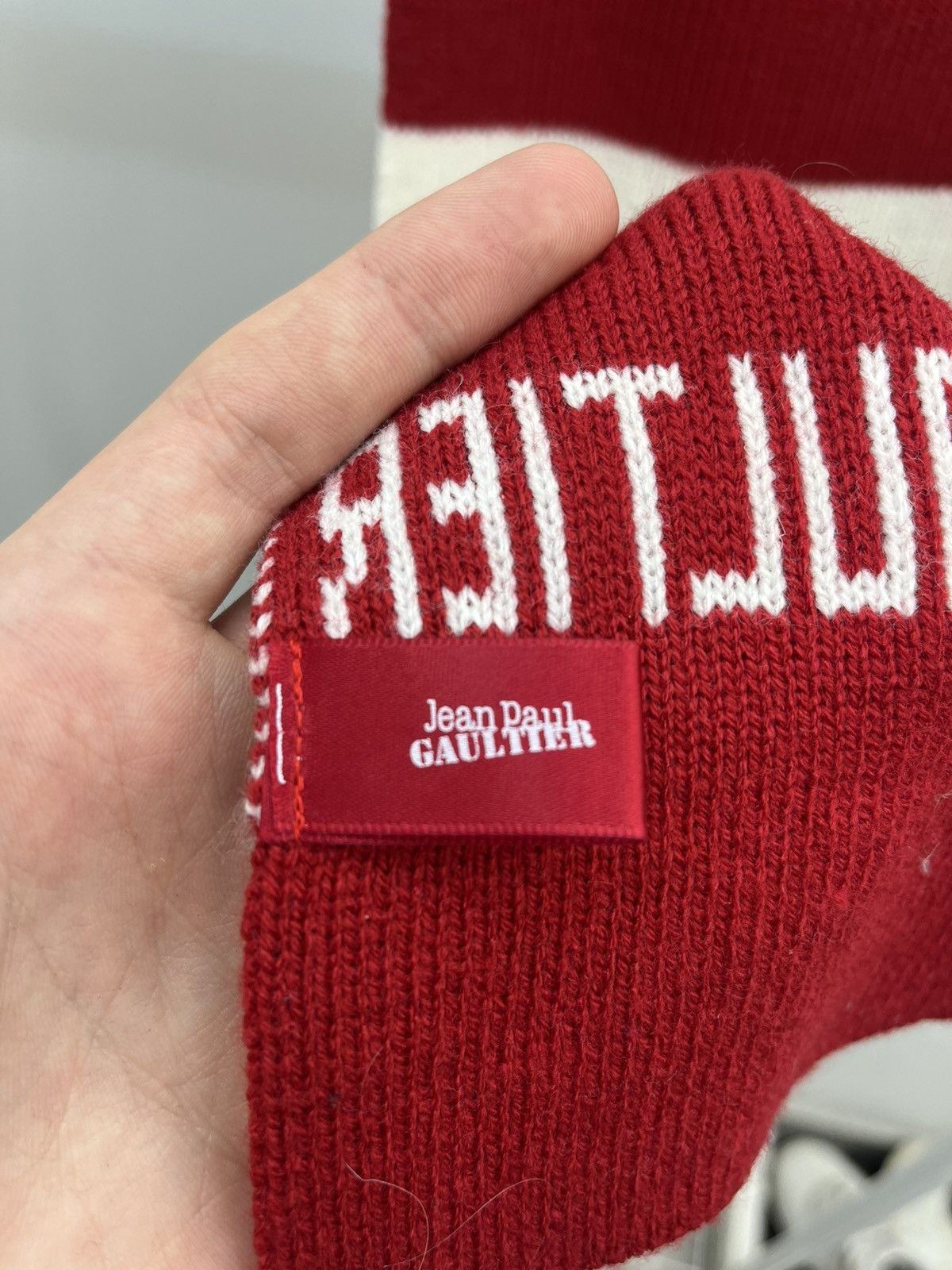 Jean Paul Gaultier Jean Paul Gaultier Stripped I Love Gaultier Scarf Size ONE SIZE - 4 Thumbnail