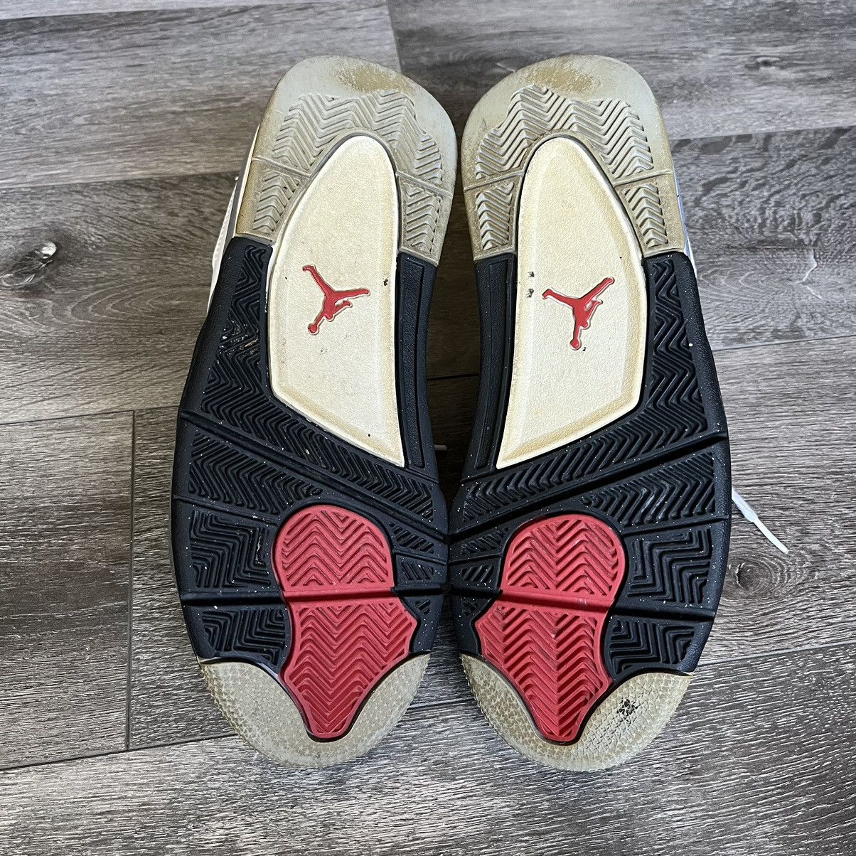 Jordan Brand × Vintage Vintage Air Jordan 4 Retro White Cement 2012 308497-103 8.5 Size US 8.5 / EU 41-42 - 5 Thumbnail