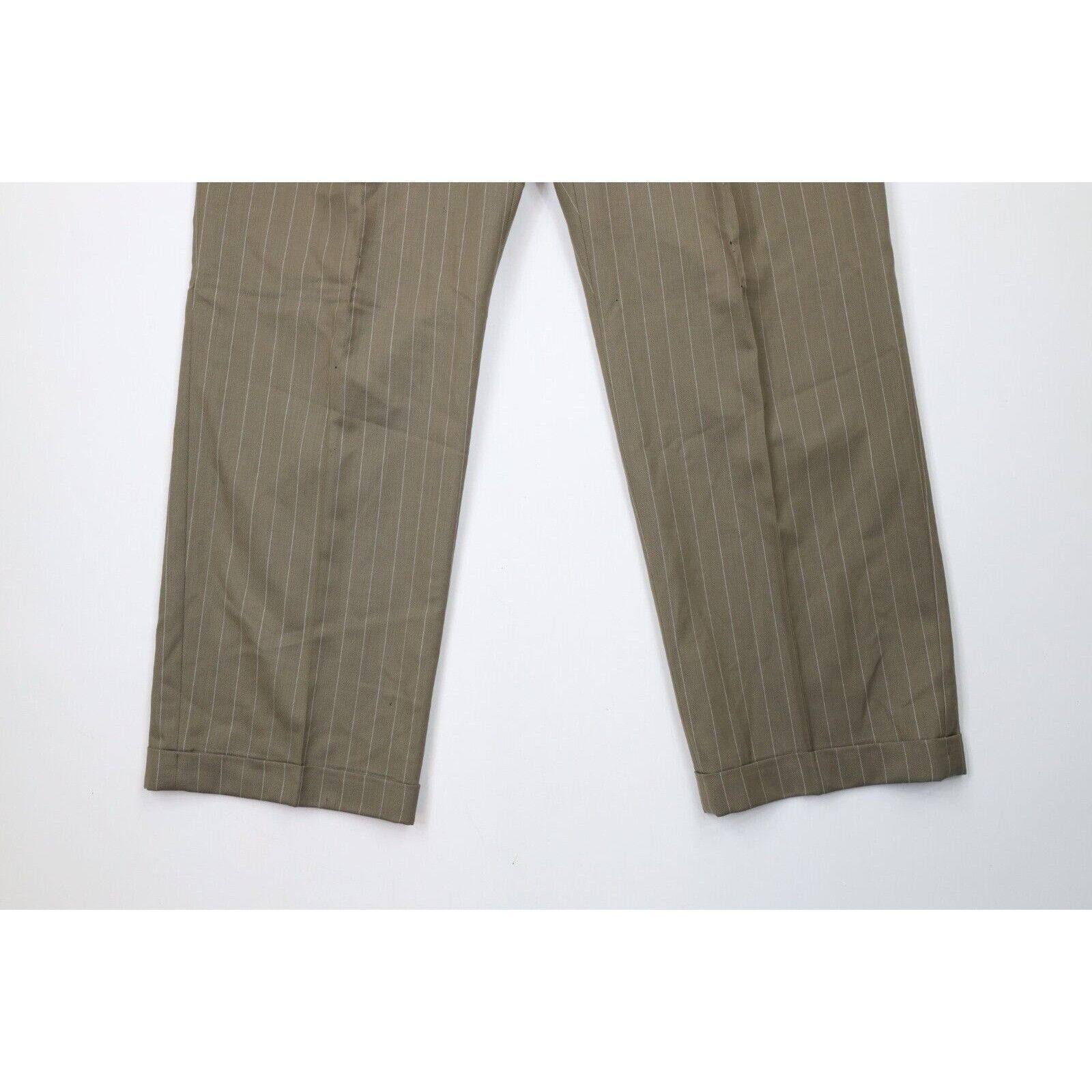 Vintage Vintage 70s Streetwear 2 Piece Pinstriped Suit Wedding Size 44R - 18 Thumbnail
