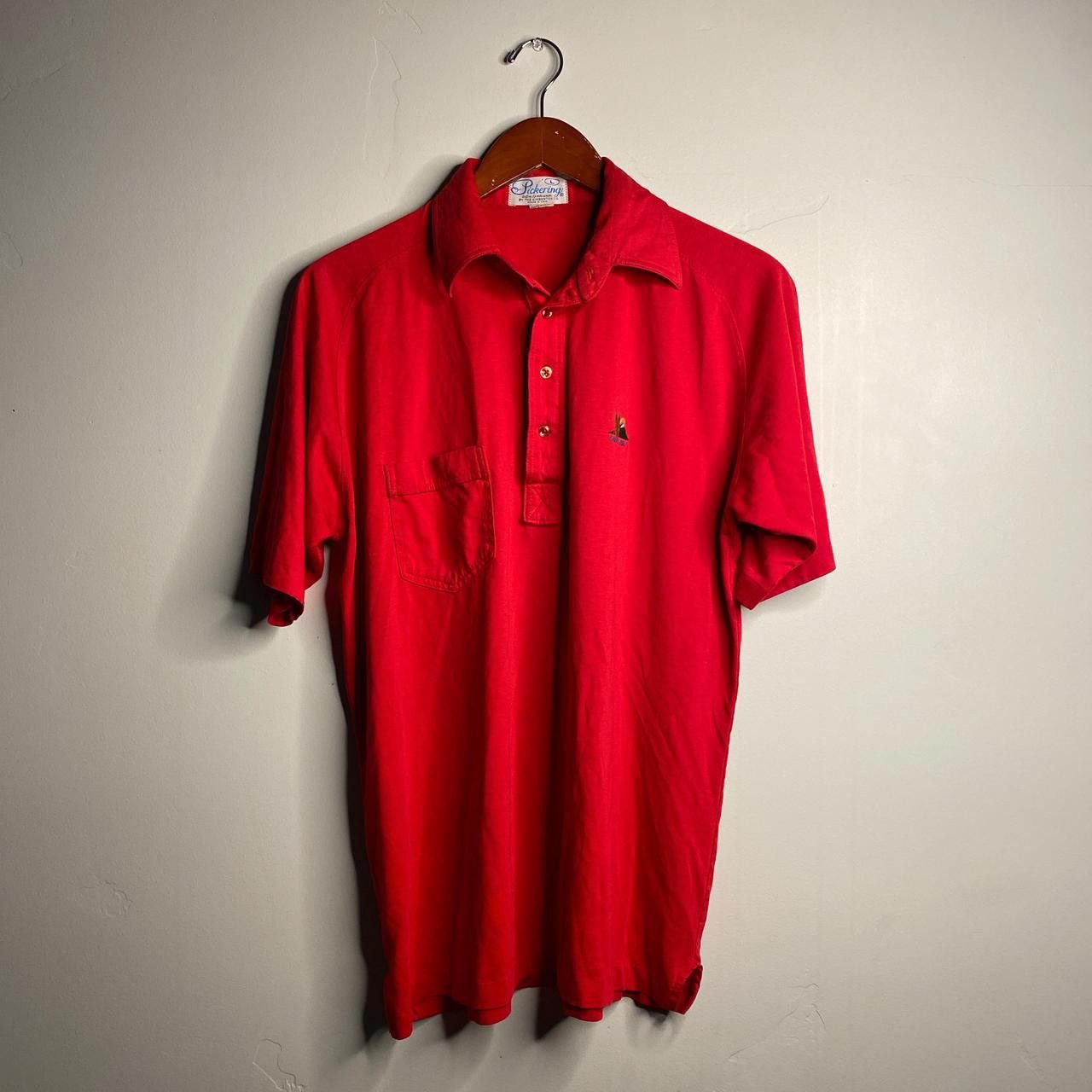 Vintage 70s Vintage Red Polo Size US L / EU 52-54 / 3 - 1 Thumbnail