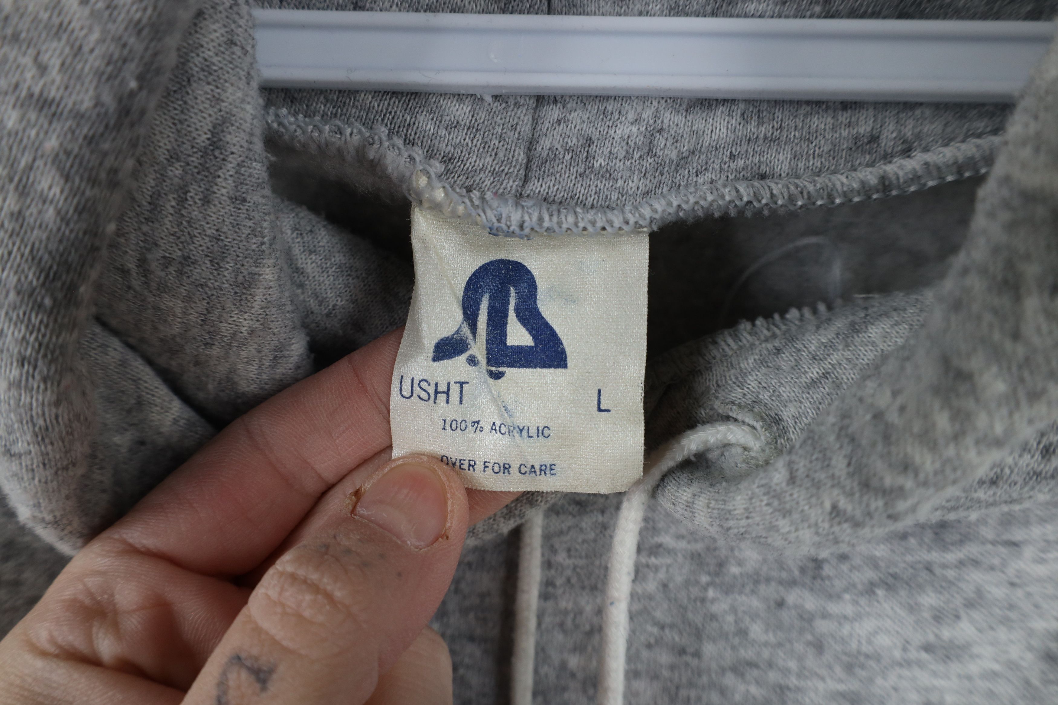 Vintage Vintage 70s 80s Streetwear Hoodie Sweatshirt Gray USA Size US L / EU 52-54 / 3 - 10 Thumbnail