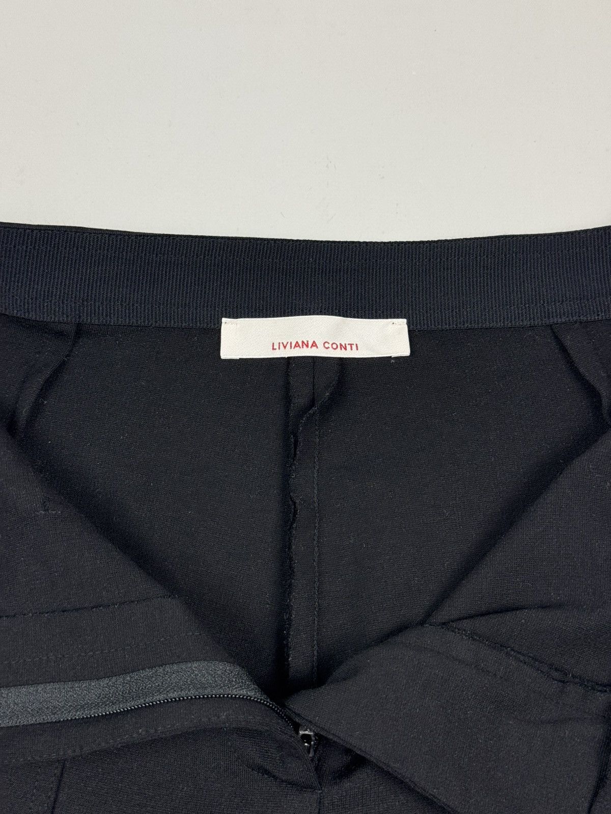 Other Liviana Conti Wide-Leg Black Sweat Pants Size 28" / US 6 / IT 42 - 9 Thumbnail