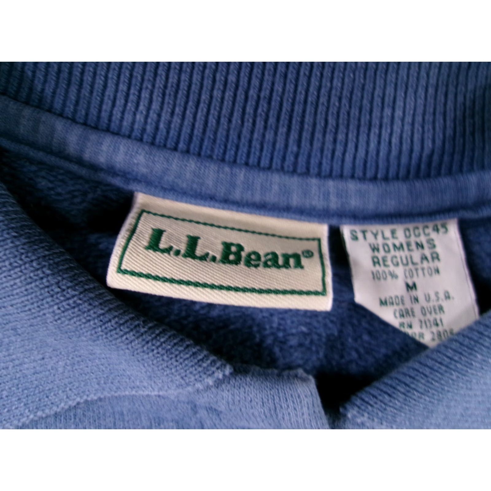 Vintage VINTAGE L.L. Bean Pullover Sweatshirt Women Medium Blue Y2K Outdoor Casual Menswear Size M / US 6-8 / IT 42-44 - 6 Thumbnail