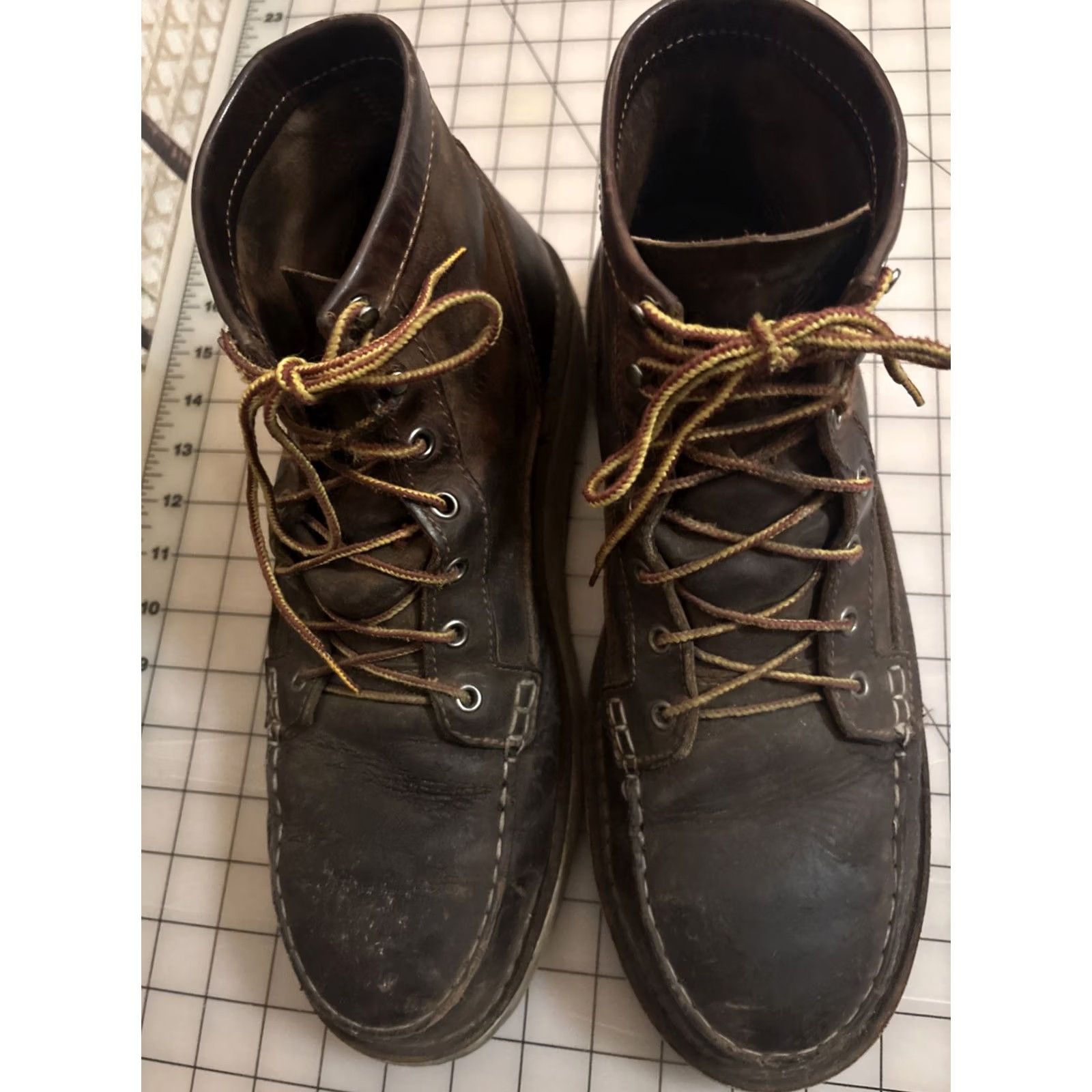 Danner Danner Bull Run Moc Toe USA Leather Work Boots Mens 13 D Brown 15564 READ Size US 13 / EU 46 - 5 Thumbnail