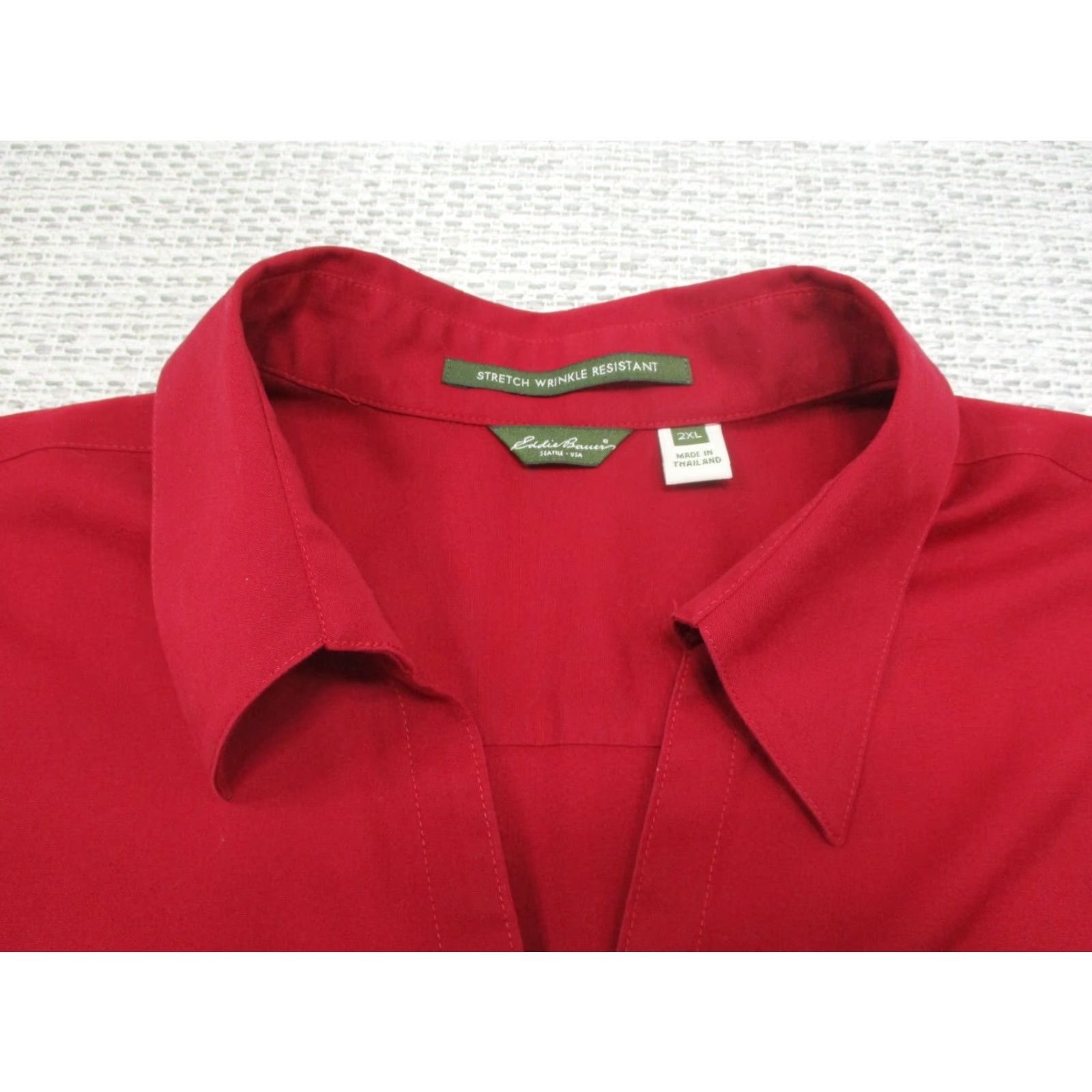 Eddie Bauer Eddie Bauer Shirt Womens 2XL Long Sleeve Button-Up Blood & Venom Red Stretch Size XXL / US 16-18 / IT 52-54 - 6 Thumbnail