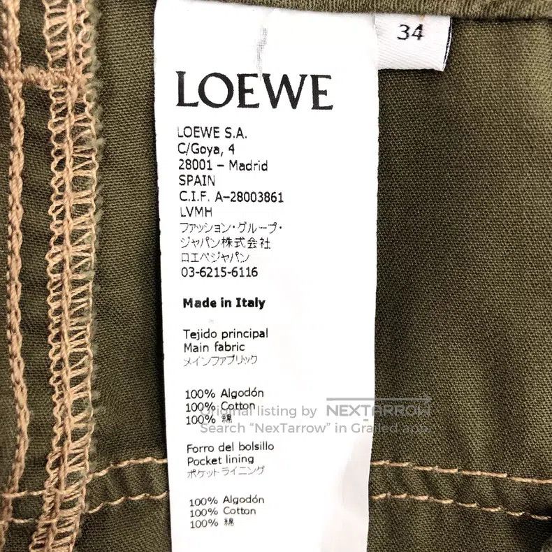 Loewe Loewe Dark Green Cotton Casual Pants Size 42" / US 20 - 7 Thumbnail