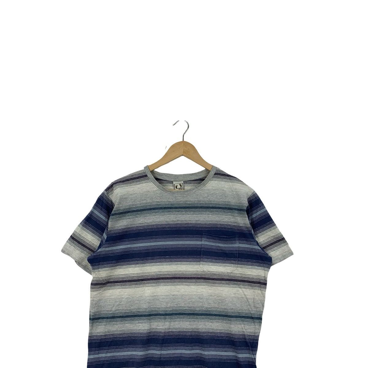 Hang Ten Vintage HANG TEN Single Pocket Retro Stripe Design Tee Shirt Size US L / EU 52-54 / 3 - 2 Thumbnail