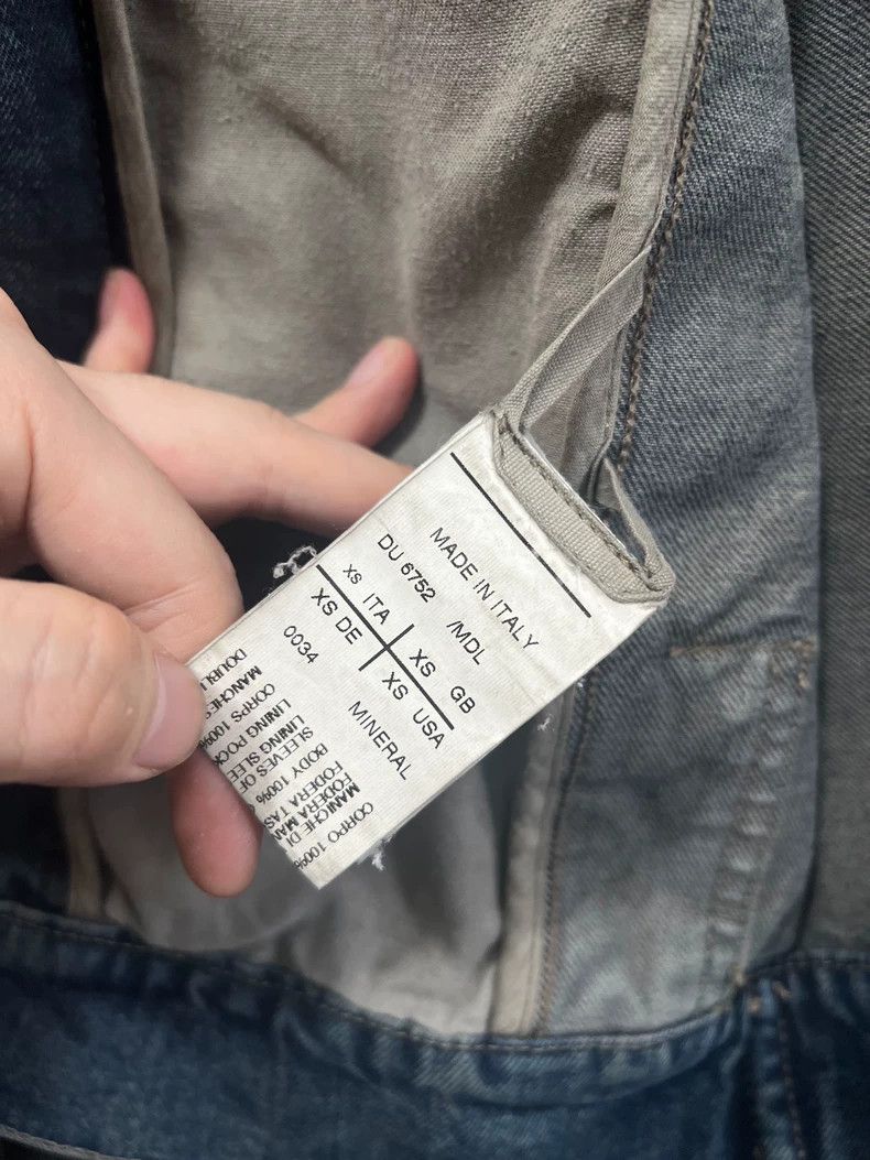 Rick Owens Rick Owens 12ss single leather sleeve washed denim jacket Size US XS / EU 42 / 0 - 7 Thumbnail