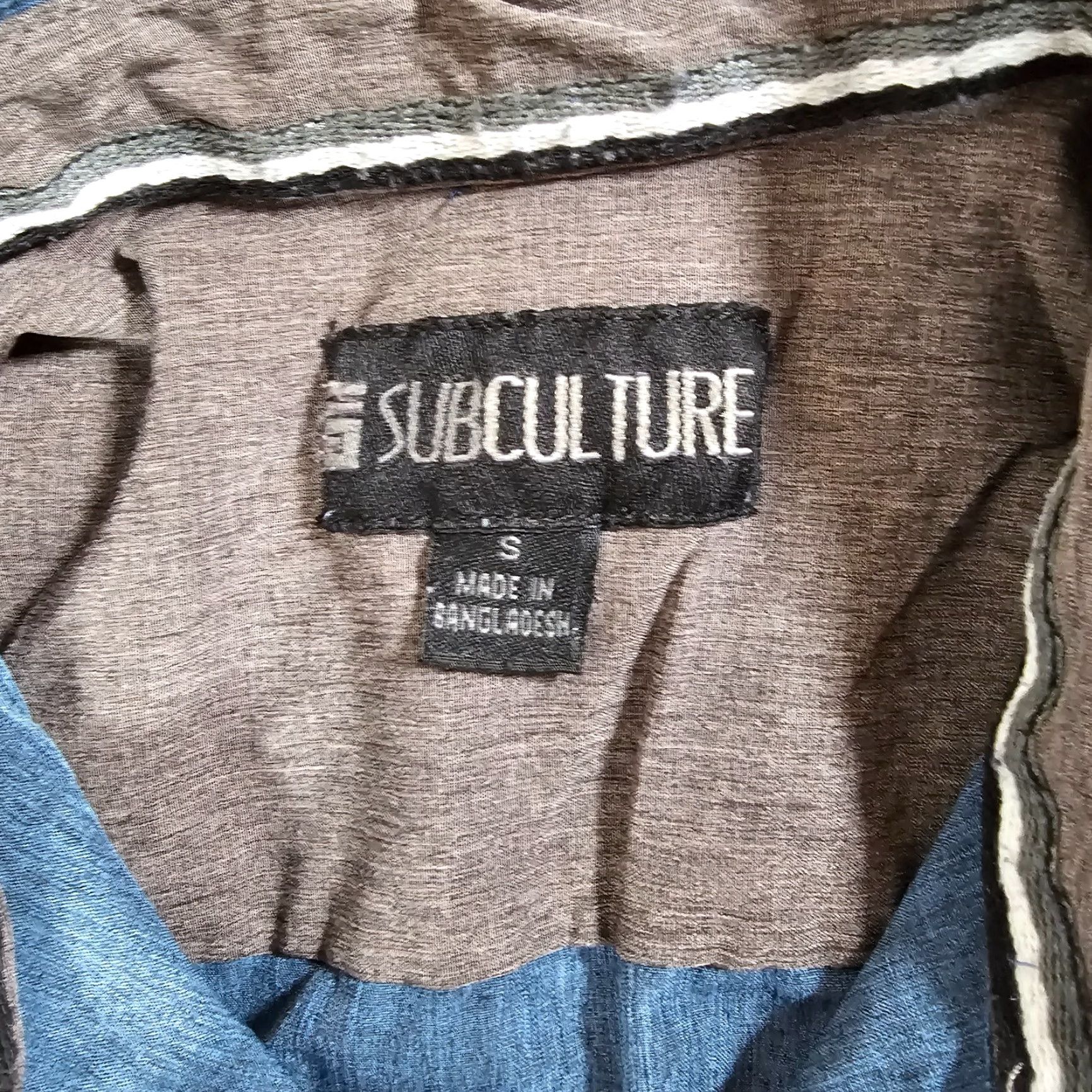 D.Exterior Subculture Button-Down Shirt for Men Small Blue Exterior Gray Short Sleeve Size US S / EU 44-46 / 1 - 2 Thumbnail