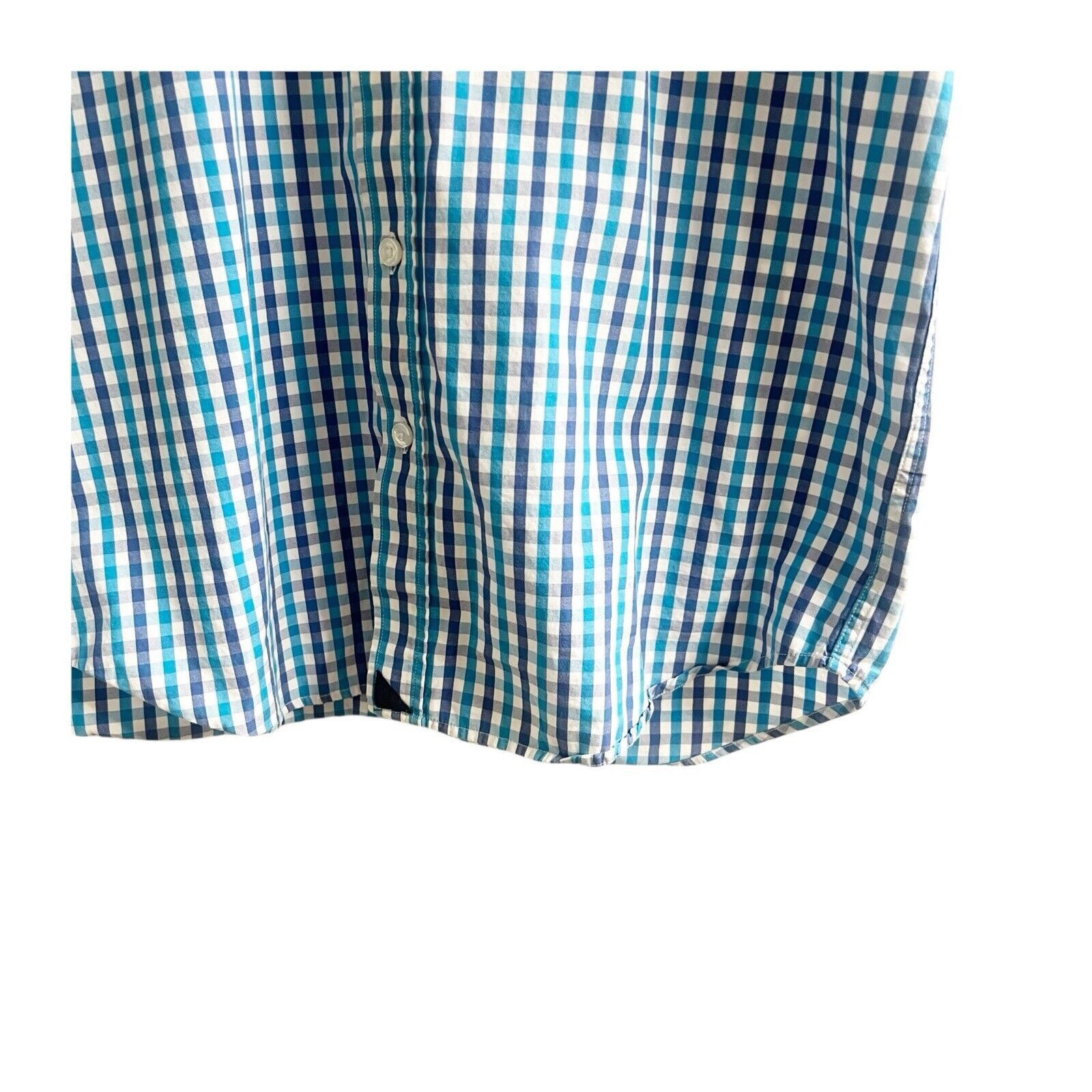 UNTUCKit Untukit Plaid Collared Short Sleeve Shirt Size Medium Blue Size US M / EU 48-50 / 2 - 7 Thumbnail