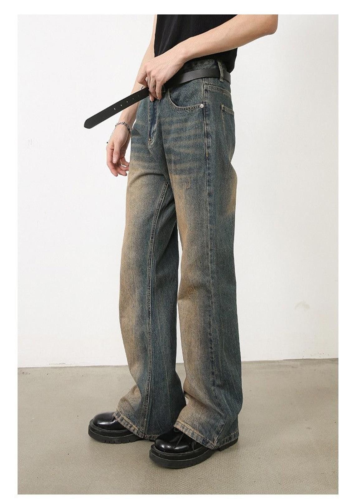 Jean Faded Gradient Wash Denim Jeans Size US 30 / EU 46 - 3 Thumbnail