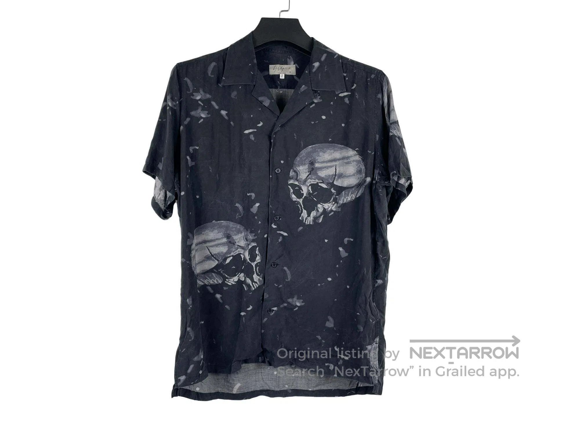 Yohji Yamamoto Yohji Yamamoto Tencel Skull Shirt Size US M / EU 48-50 / 2 - 1 Thumbnail