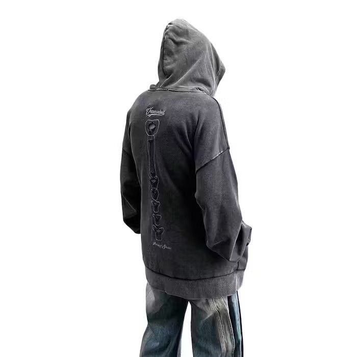 Japanese Brand Skeleton Hollow Out Black Hoodie Size US M / EU 48-50 / 2 - 2 Thumbnail