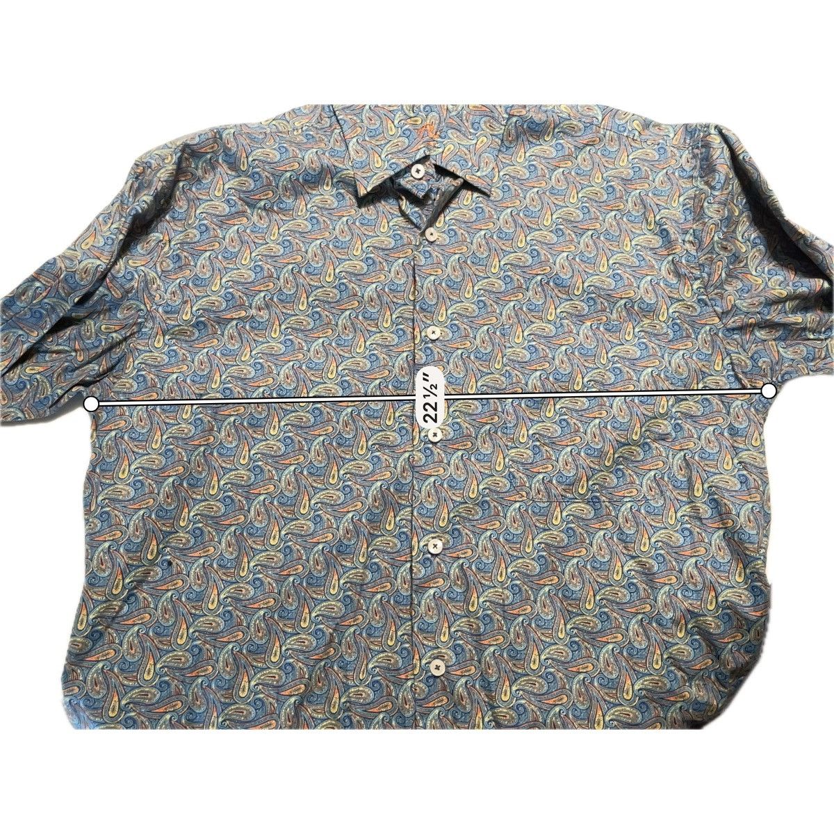 Alan Flusser Alan Flusser Medium Paisley Button Down Long Sleeve Shirt Size US M / EU 48-50 / 2 - 10 Thumbnail