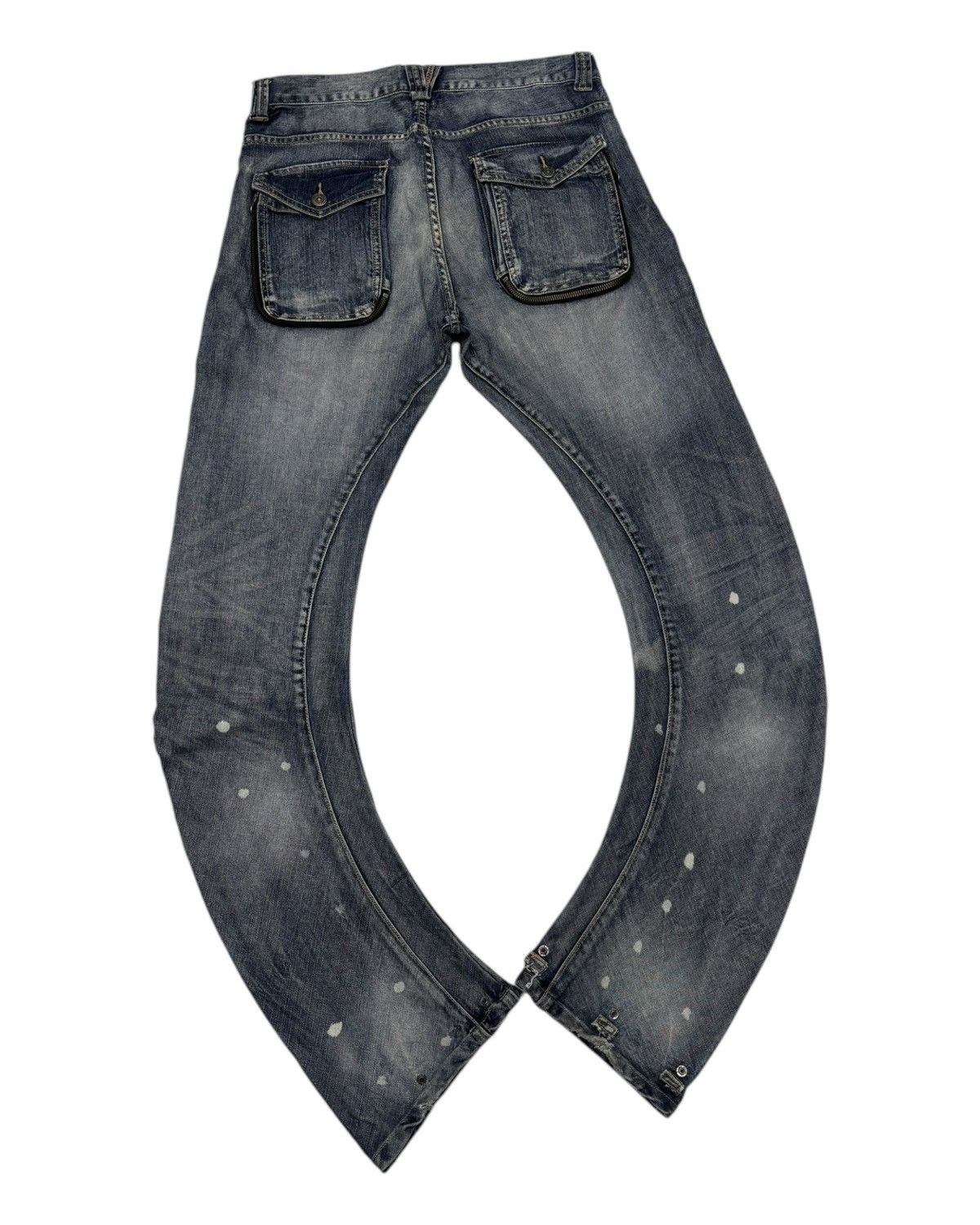 Kapital 🔥PPFM AW2011 CURVE DENIM MULTI ZIPPER POCKET JEANS Size US 32 / EU 48 - 11 Thumbnail