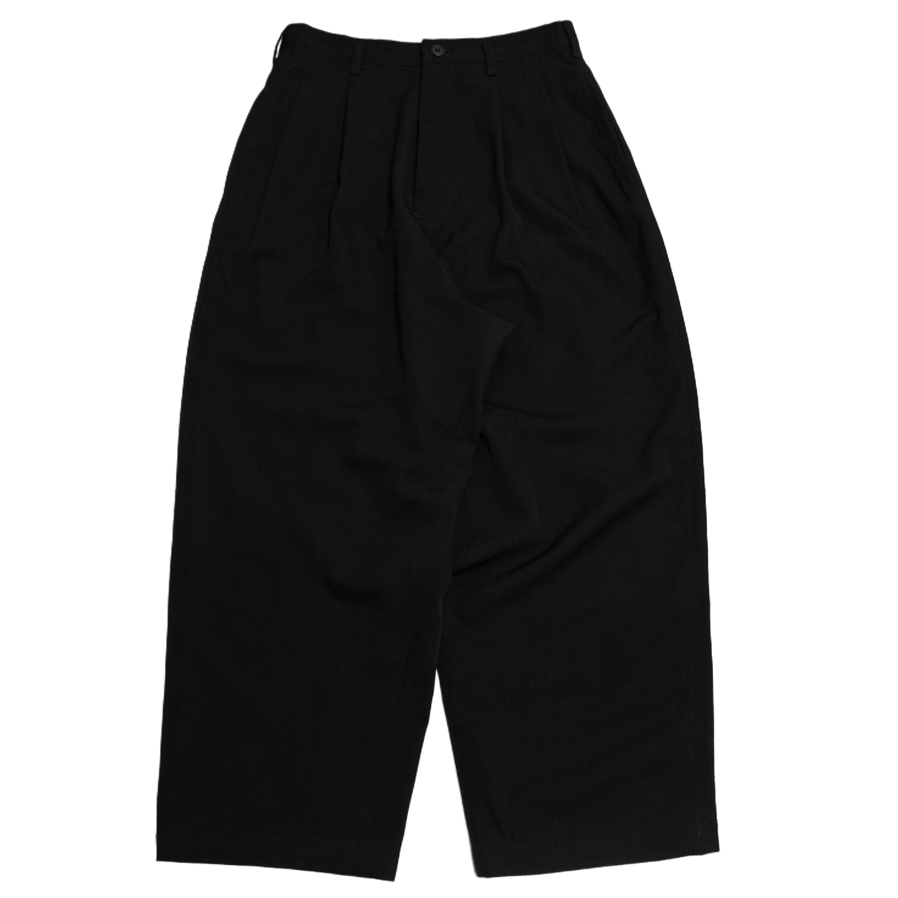 Y's Y's Yohji Yamamoto Wide Pleated Wool Trousers Size 27" / US 4 / IT 40 - 1 Thumbnail