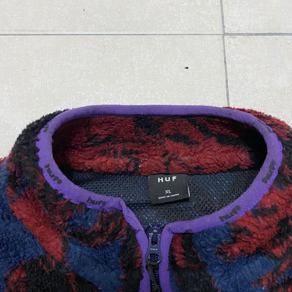 Huf HUF Sativa Floral FullZip Fleece Jacket Size US XL / EU 56 / 4 - 5 Thumbnail