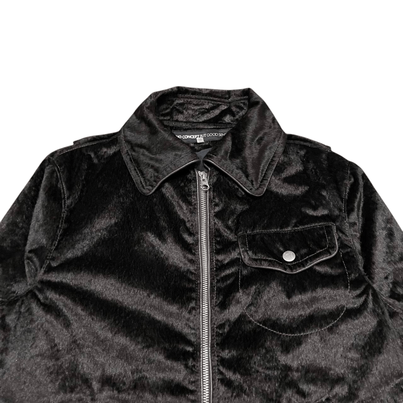 Hysteric Glamour No Concept But Good Sense Faux Fur Biker Jacket Size US M / EU 48-50 / 2 - 2 Thumbnail