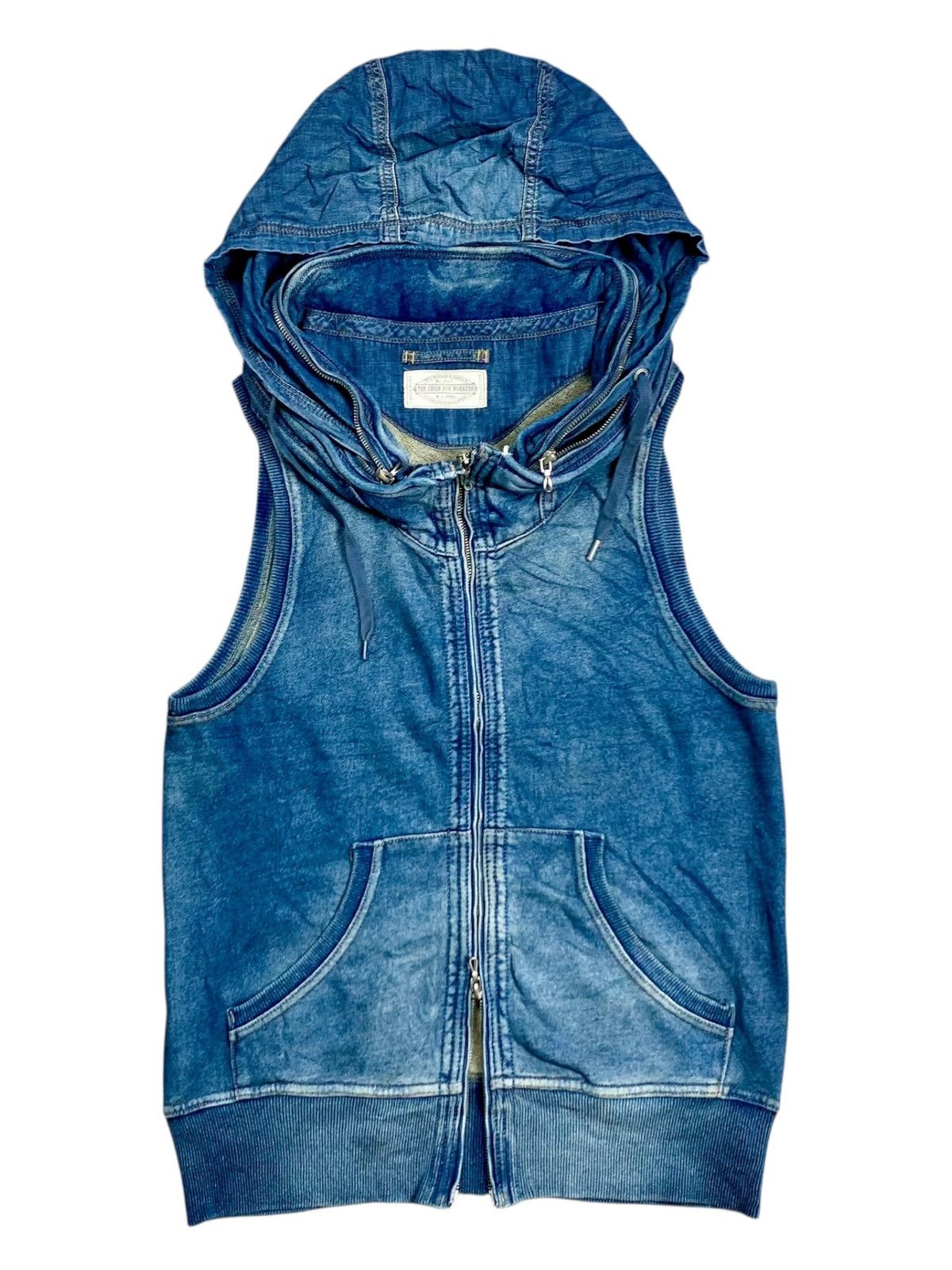 トップス 00s archive goa bono vest jilet gimmick Japanese Brand × Vintage 00s G.O.A Archive Hood Parachute