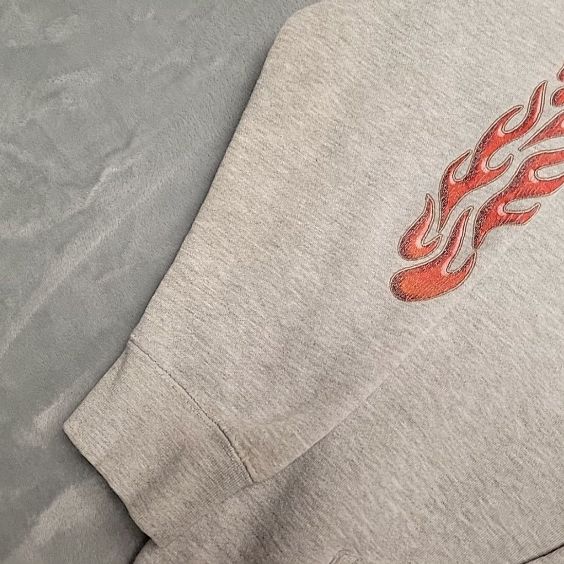 Vintage VTG Bucket of Blood Saloon Hoodie Men L Gray Hooded Sweatshirt Y2K Virginia City Size US L / EU 52-54 / 3 - 6 Thumbnail