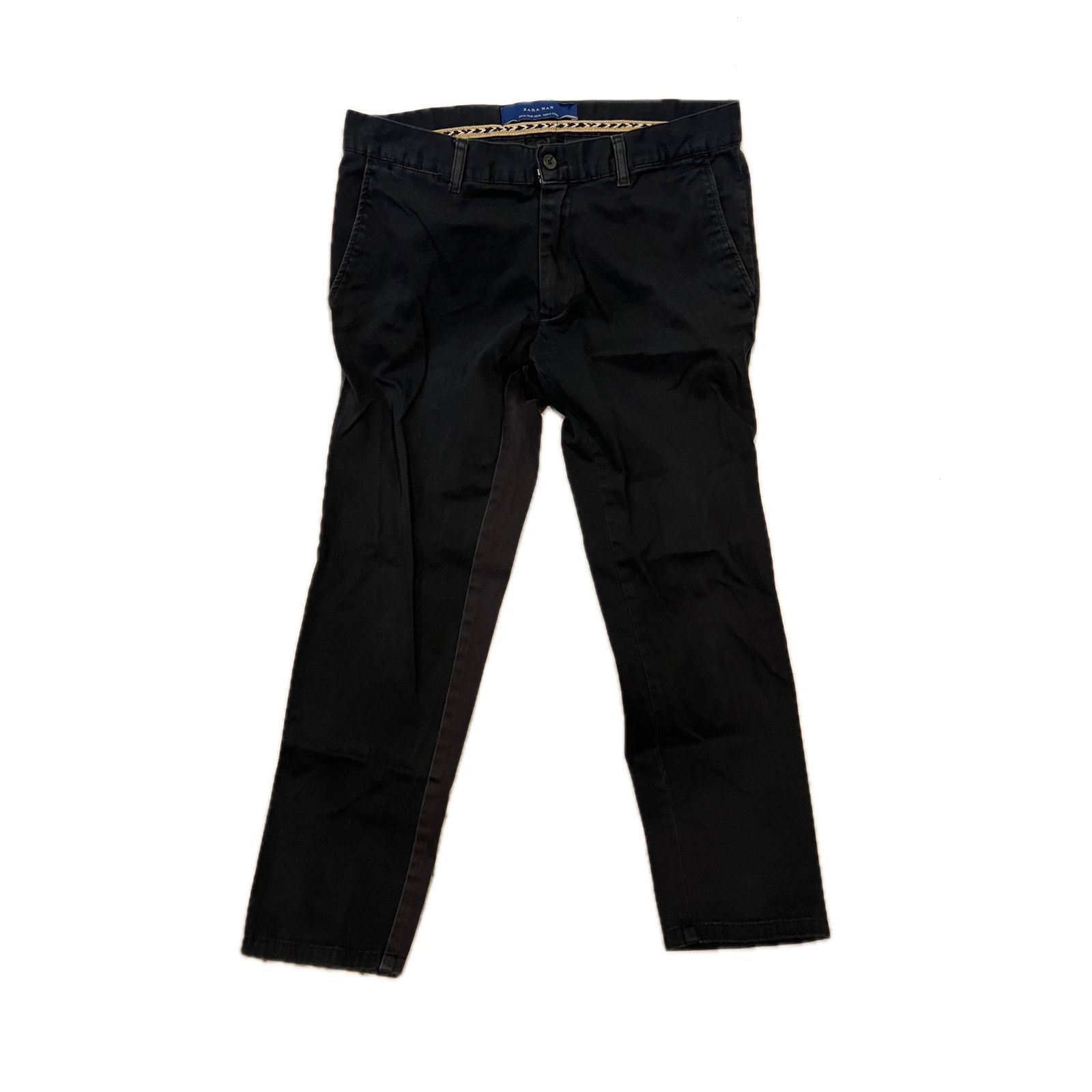 Zara Zara Man Black Casual Chino Pants 32x26 Size 32" / US 10 / IT 46 - 1 Thumbnail