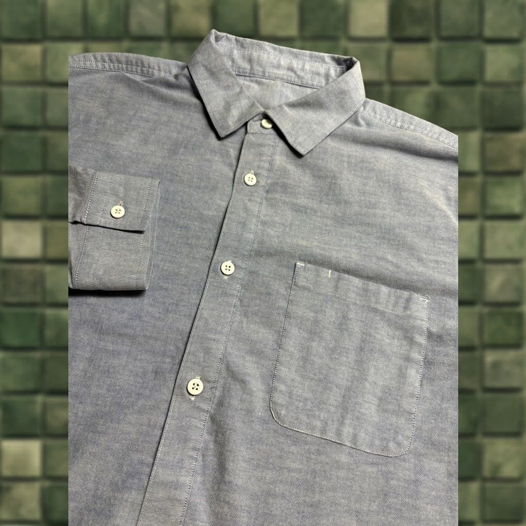 Lululemon Lululemon Oxford Button Up Shirt Mens Large Blue Long Sleeve Stretch Woven Shirt Size US L / EU 52-54 / 3 - 1 Thumbnail