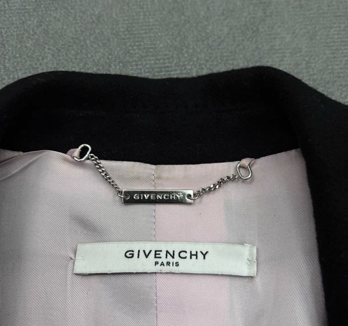 Givenchy Givenchy Black Wool Women's Coat / Overcoat Size US S / EU 44-46 / 1 - 7 Thumbnail