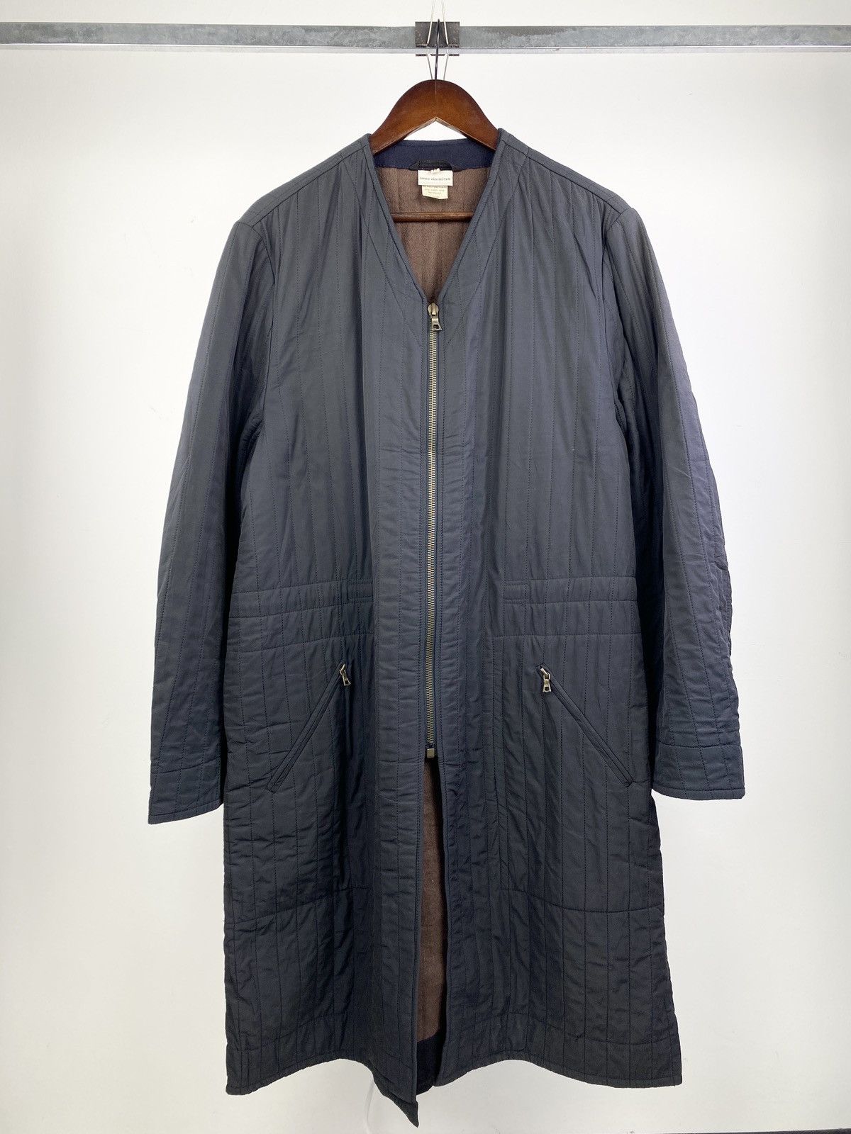 Dries Van Noten 2000’s Dries Van Noten Quilted Collarless Coat Size US M / EU 48-50 / 2 - 1 Thumbnail