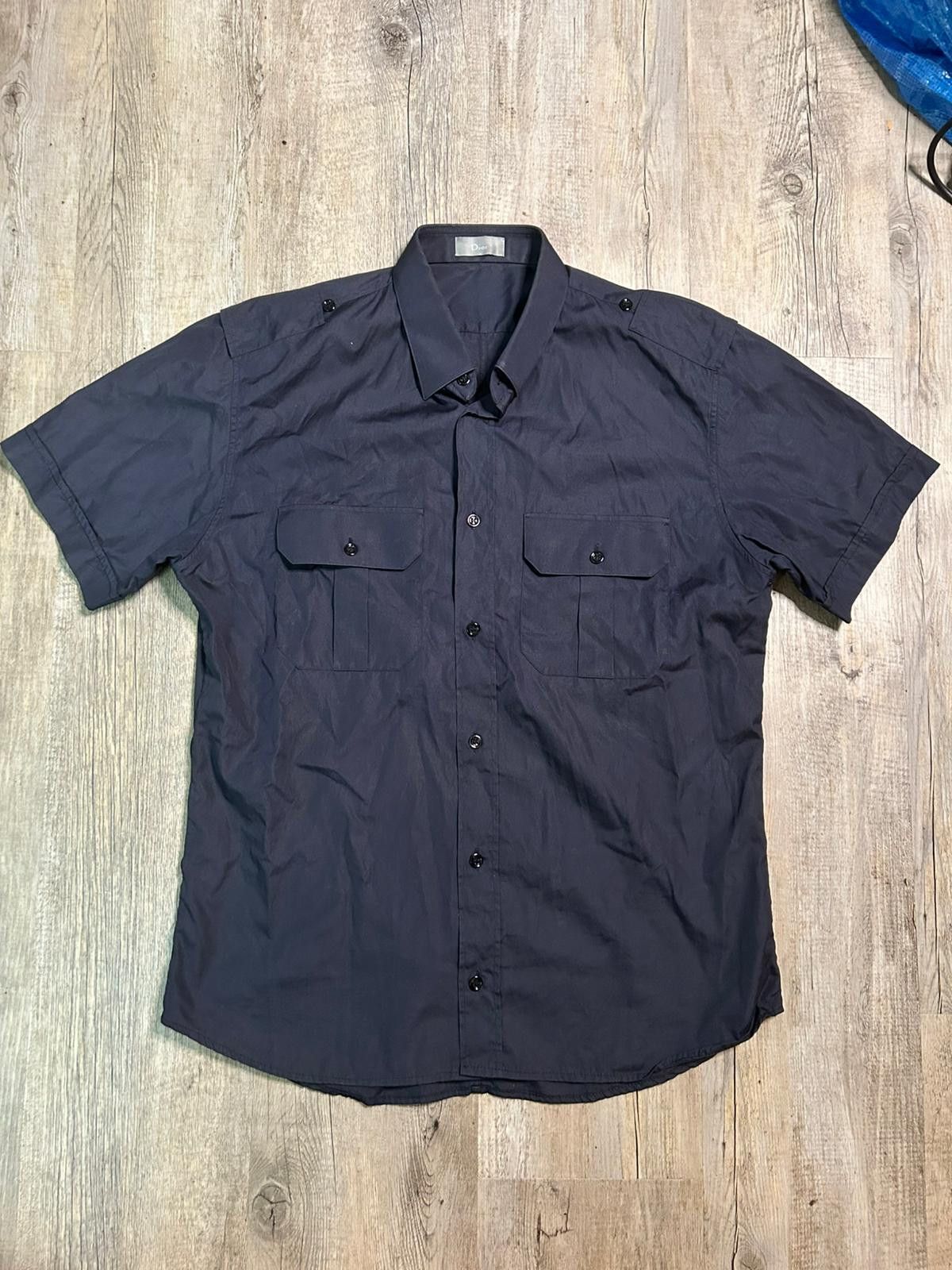 Dior Homme Short Sleeve Military Shirt – Navy