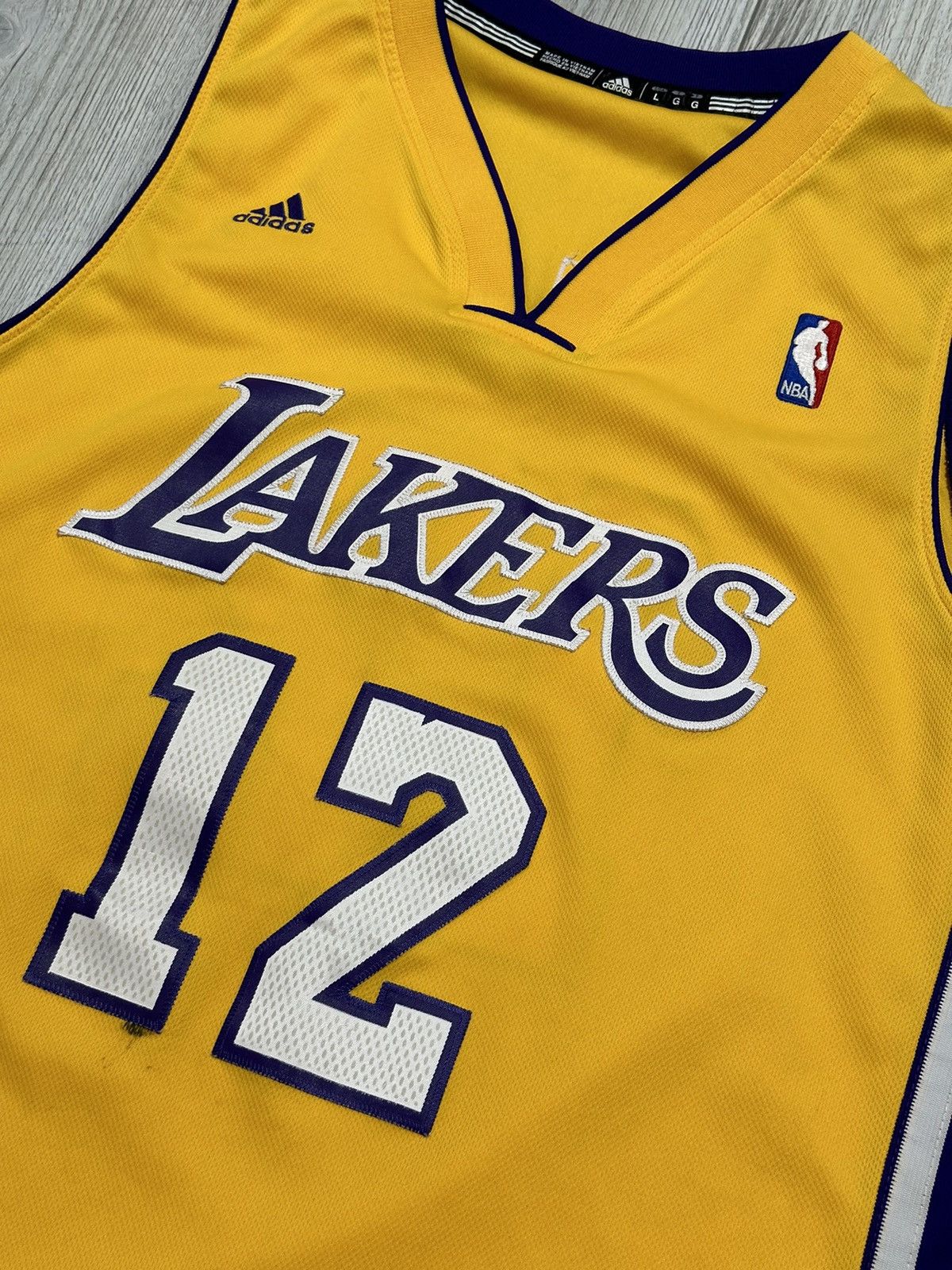 NBA 2013 2014 Lakers Howard Adidas Home NBA Basketball Jersey Size US L / EU 52-54 / 3 - 3 Thumbnail