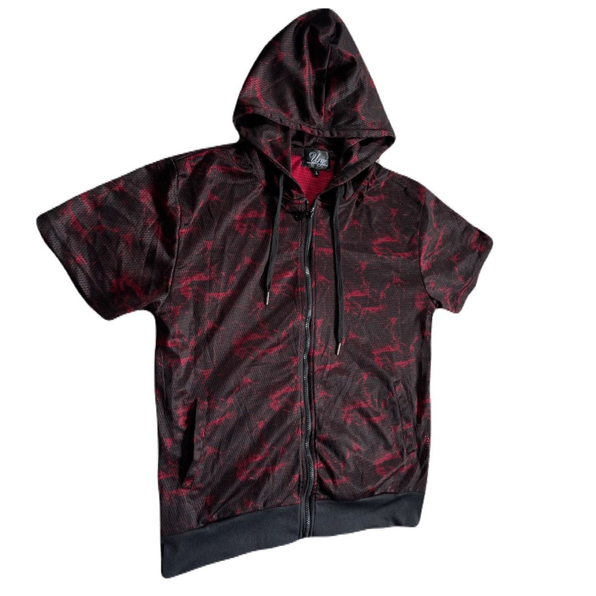 If Six Was Nine 2000s Japanese archive Vkei Graphic Mesh Short-Sleeve Hoodie Size US L / EU 52-54 / 3 - 3 Thumbnail