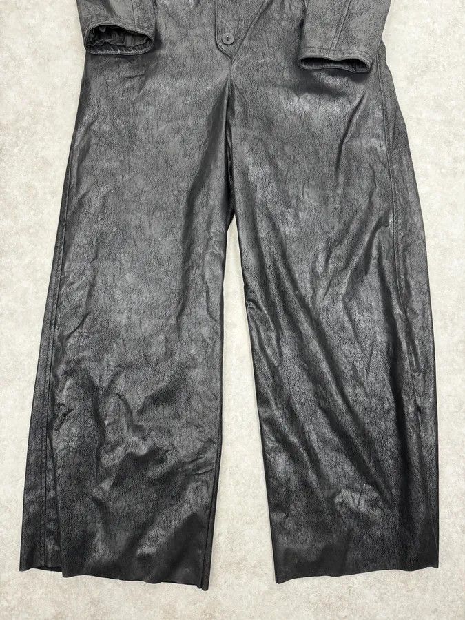 Emporio Armani 2000s Emporio Armani Black Leather Combination Size 42R - 9 Thumbnail