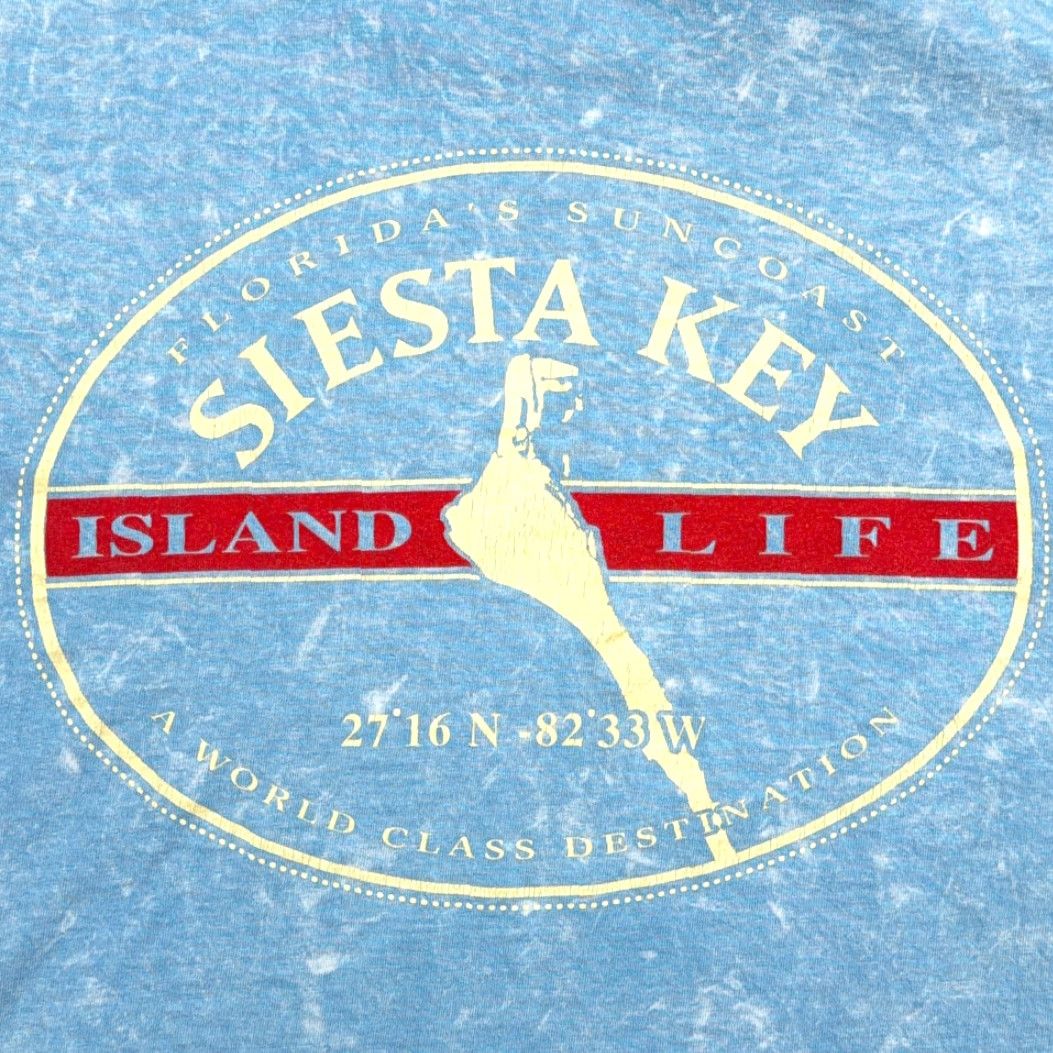 Vintage VINTAGE Florida Keys Shirt Adult MEDIUM Blue Acid Wash Siesta Island USA 90s Size US M / EU 48-50 / 2 - 4 Thumbnail