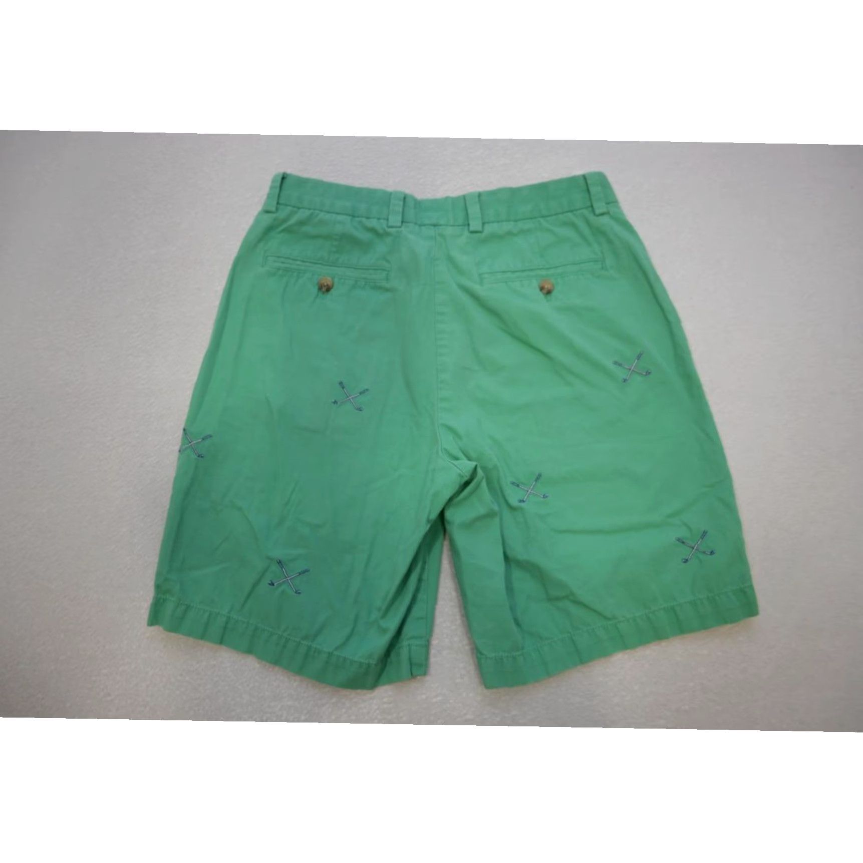 Vineyard Vines Mens Green Island Short Chino Preppy Casual store Flat Front sz 32