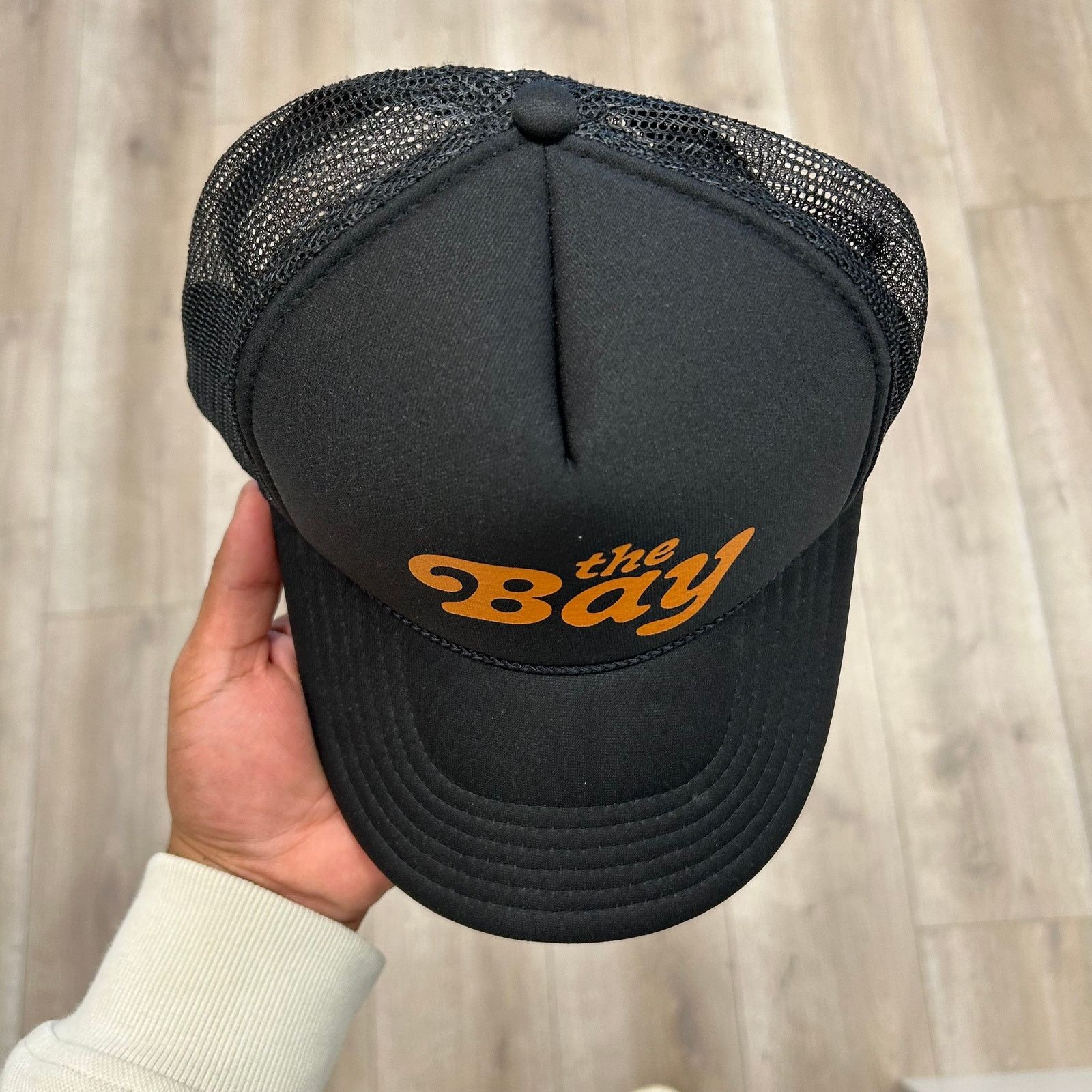 Urban Outfitters Urban Outfitters The Bay Trucker Hat Cap Black Snapback B25 Size ONE SIZE - 3 Thumbnail