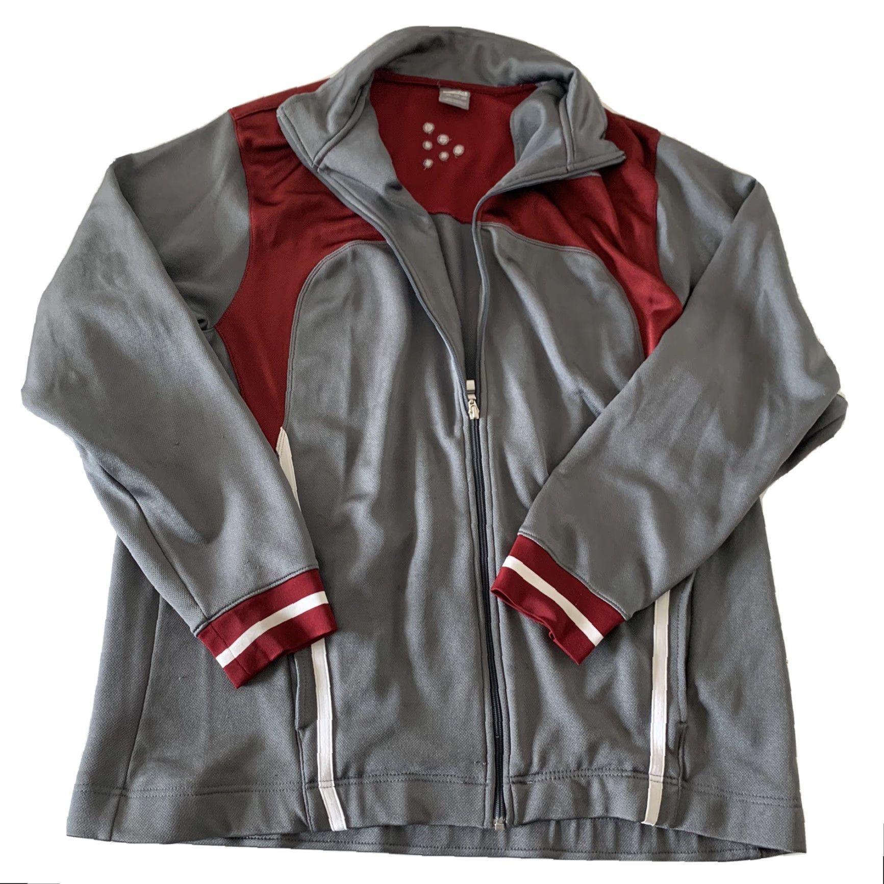 Nike VINTAGE Nike Full Zip Track Jacket Men's 2XL Gray Maroon Nike Track Jacket Mens 2XL Gray Maroon Full Zip Jacket Size US XXL / EU 58 / 5 - 2 Thumbnail