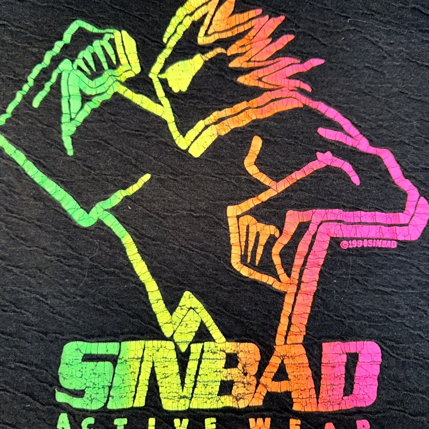 Vintage VINTAGE Sinbad Sweatshirt Shirt Womens Small Black Short Sleeve Crop Top Activewear Pullover Size S / US 4 / IT 40 - 3 Thumbnail
