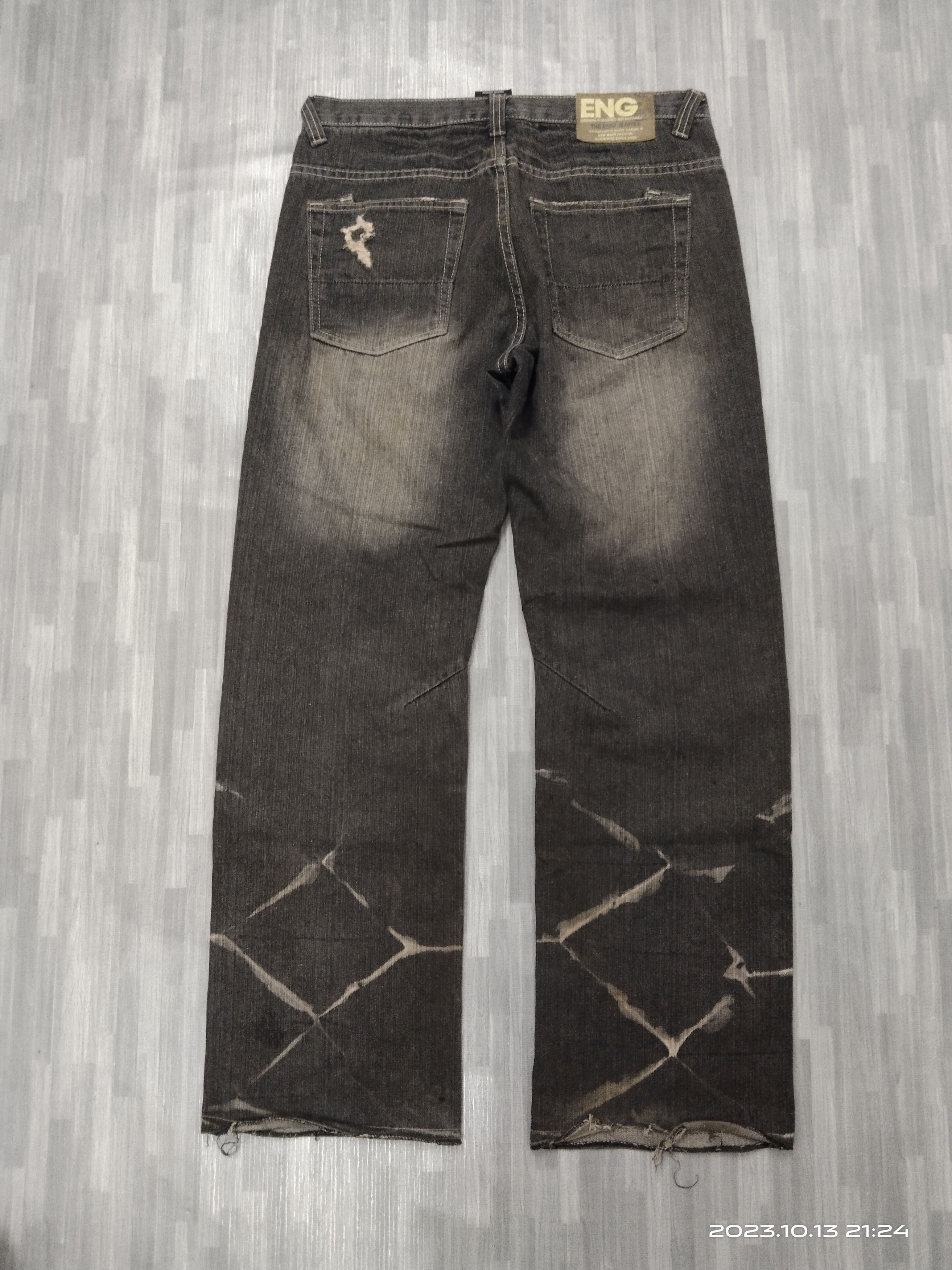 Japanese Brand SICK WASHED BLACK ENG DENIM PANTS Size US 32 / EU 48 - 3 Thumbnail