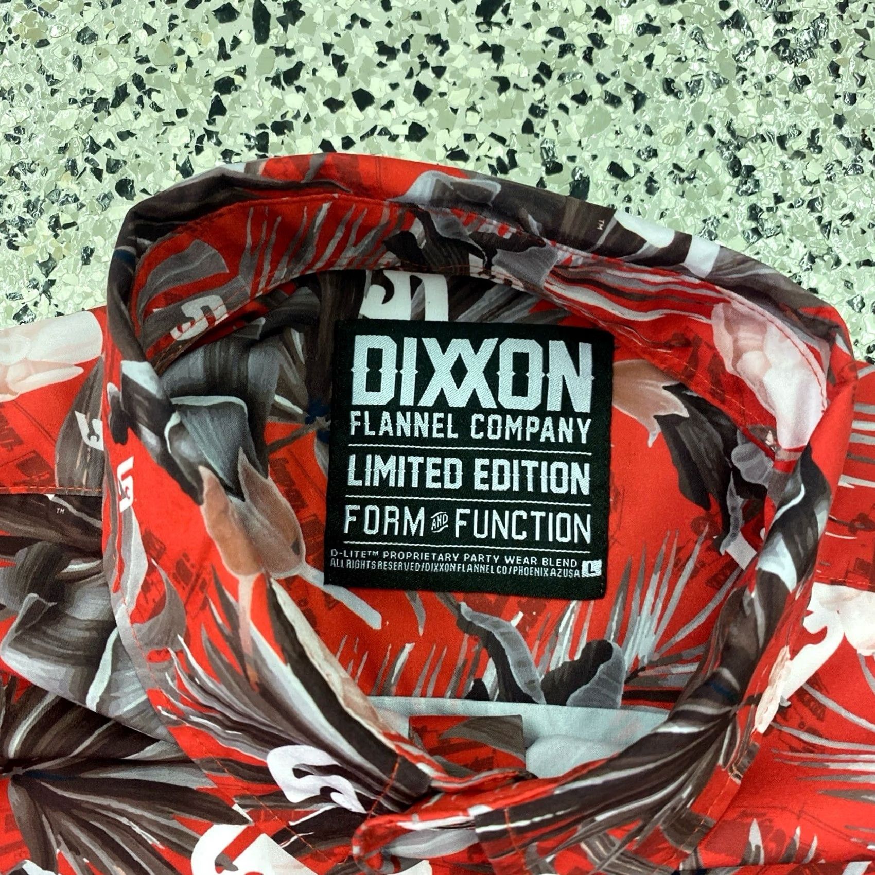 Vintage DIXXON Flannel Shirt Men’s L Red Floral Snap On Tools Hawaiian Limited Edition Size US L / EU 52-54 / 3 - 2 Thumbnail
