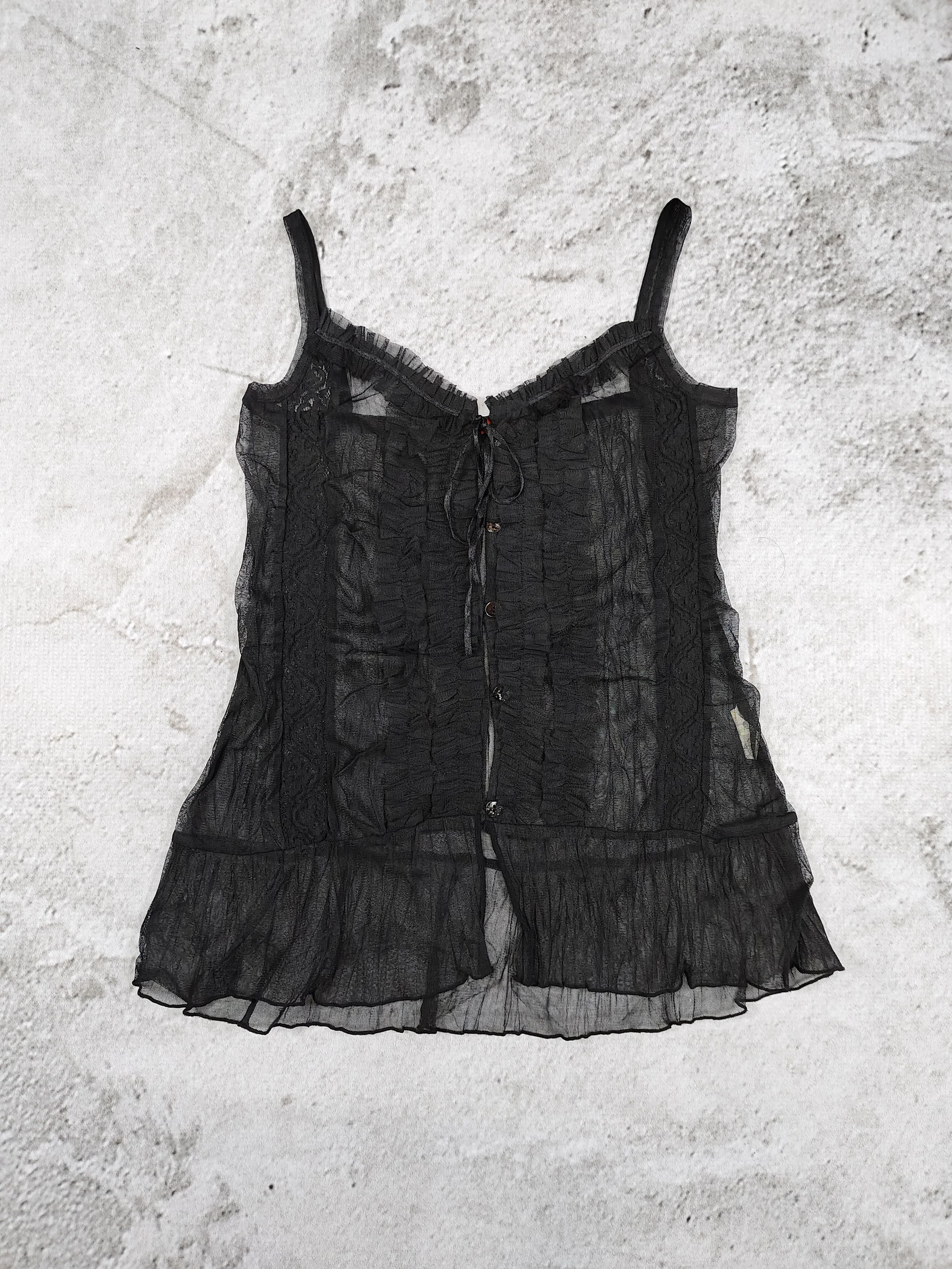 If Six Was Nine 2000s Douxce Deux🇯🇵 Gothic Fairy Grunge Y2K Layered Top Size M / US 6-8 / IT 42-44 - 5 Thumbnail
