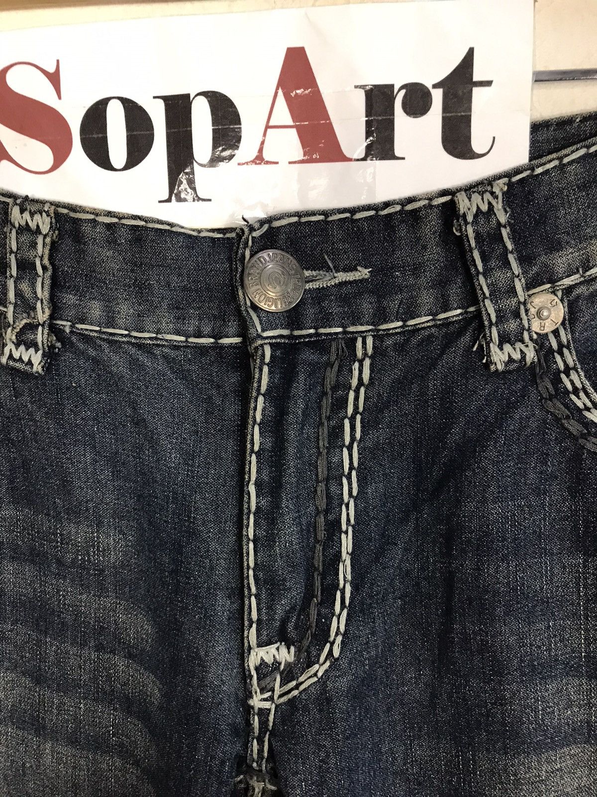 True Religion Vintage True Raligion Made in Usa Denim Jeans Size US 37 - 7 Thumbnail