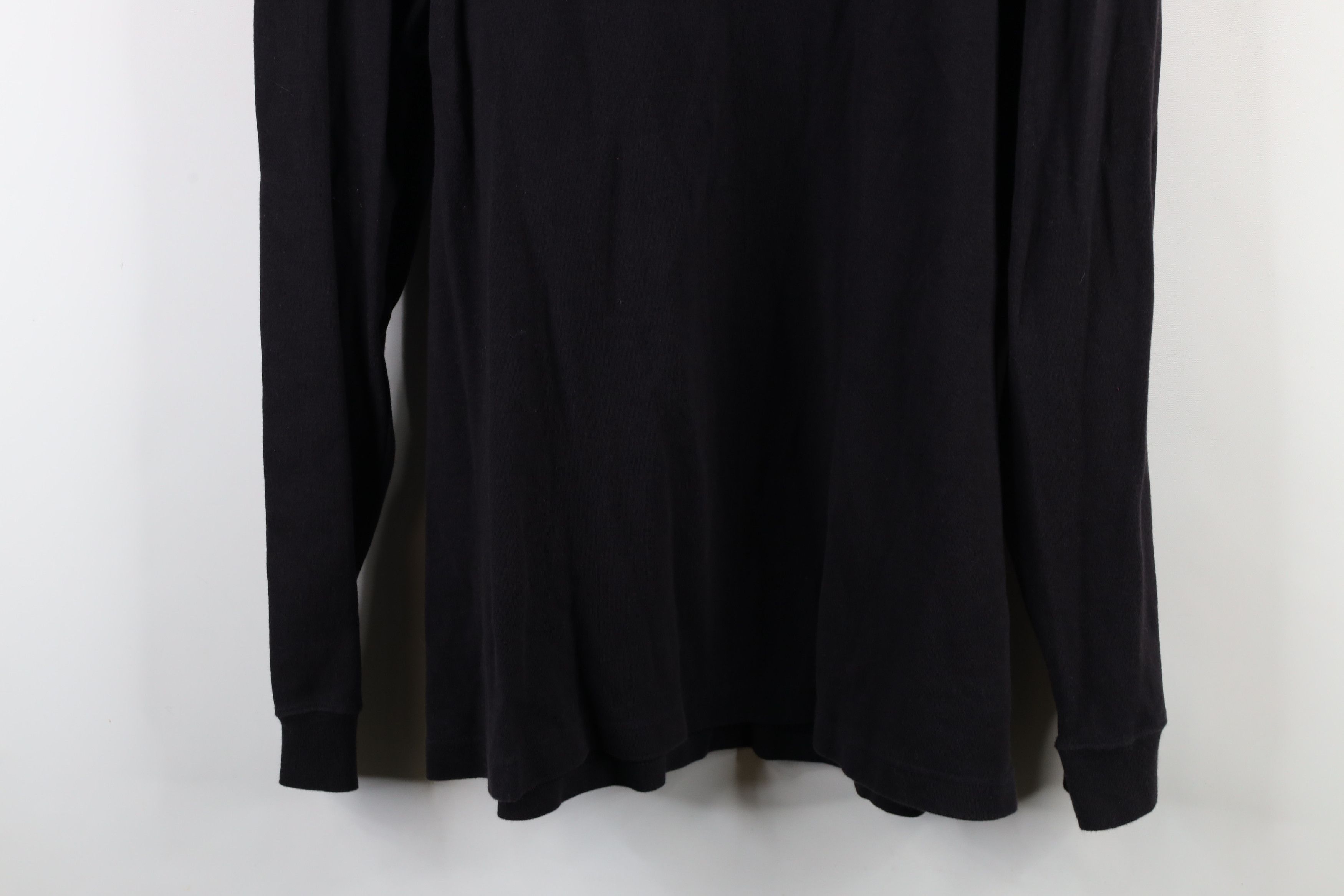 Vintage Vintage 90s Streetwear Mock Neck Long Sleeve T-Shirt Black Size US XXL / EU 58 / 5 - 9 Thumbnail